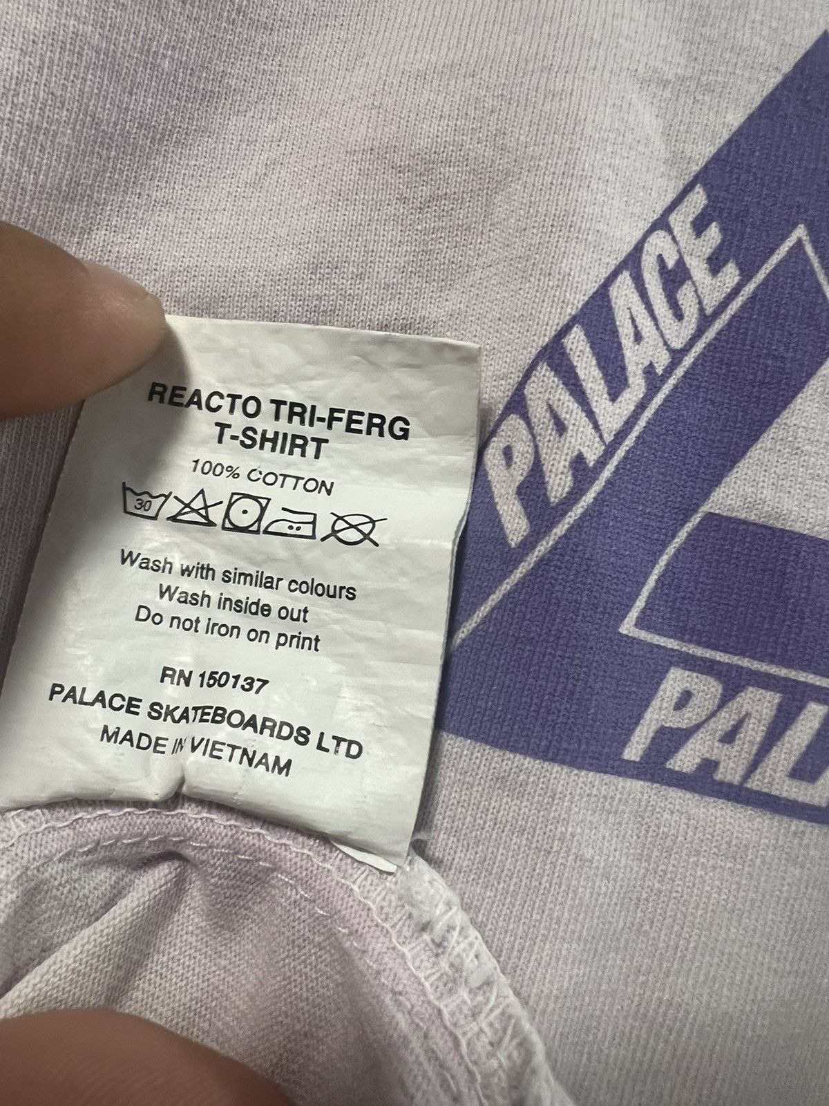 Palace Palace Reacto Tri-Ferg T-Shirt Pink XXL Size US XXL / EU 58 / 5 - 7 Thumbnail