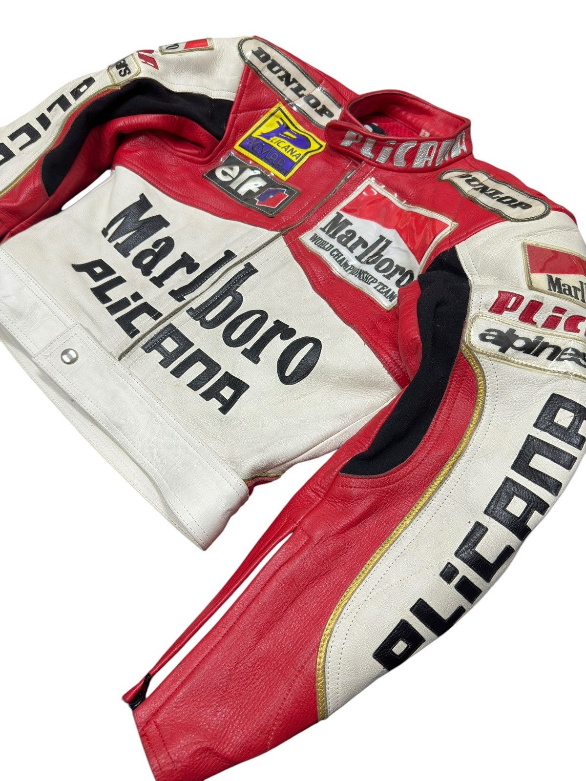 Alpinestars × Marlboro × Vintage Vintage Marlboro Leather Racing Suit Separated Size US 30 / EU 46 - 3 Thumbnail