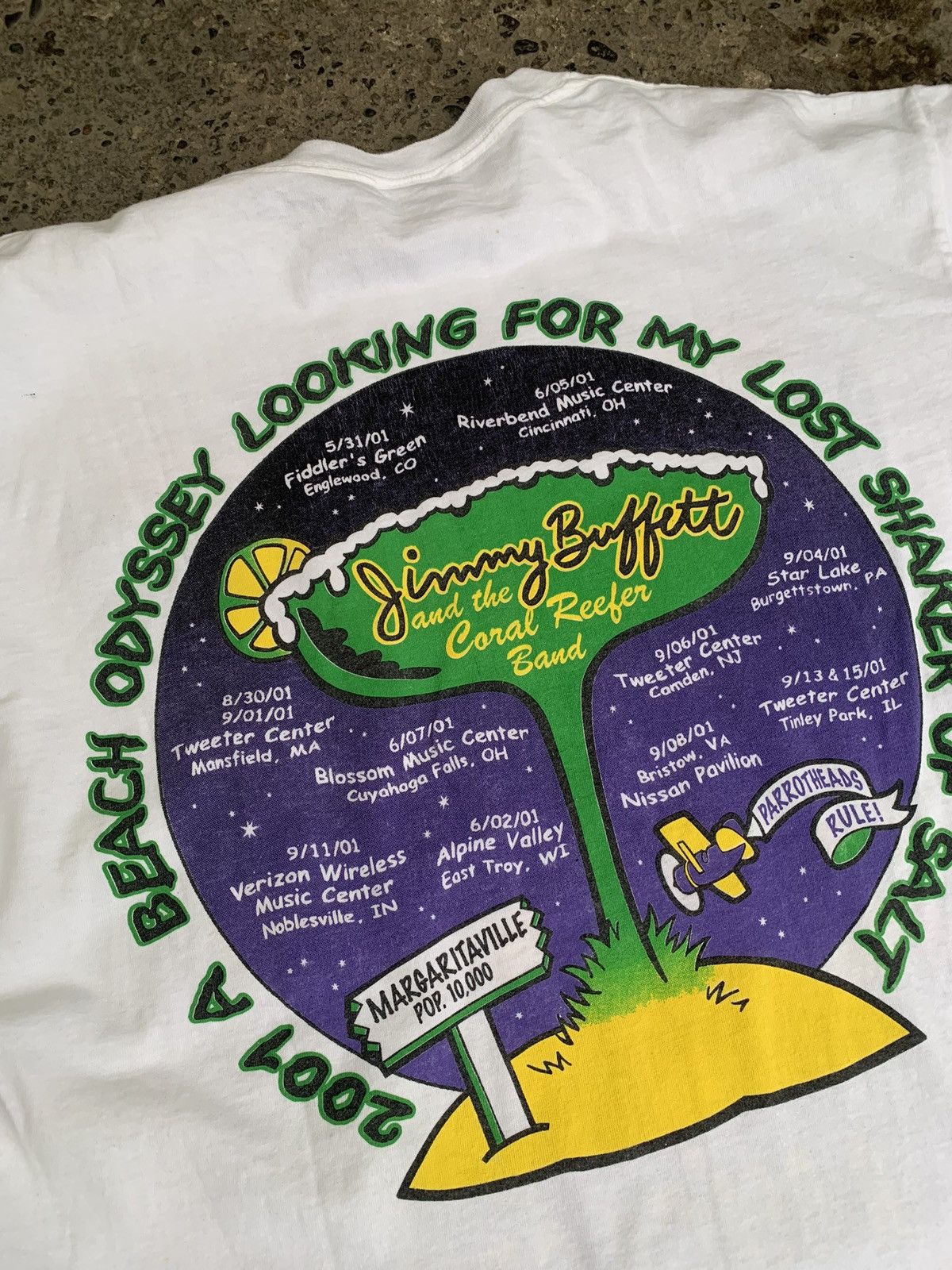 Band Tees × Vintage Vintage jimmy buffet a beach odyssey 2001 T shirt Size US L / EU 52-54 / 3 - 5 Thumbnail