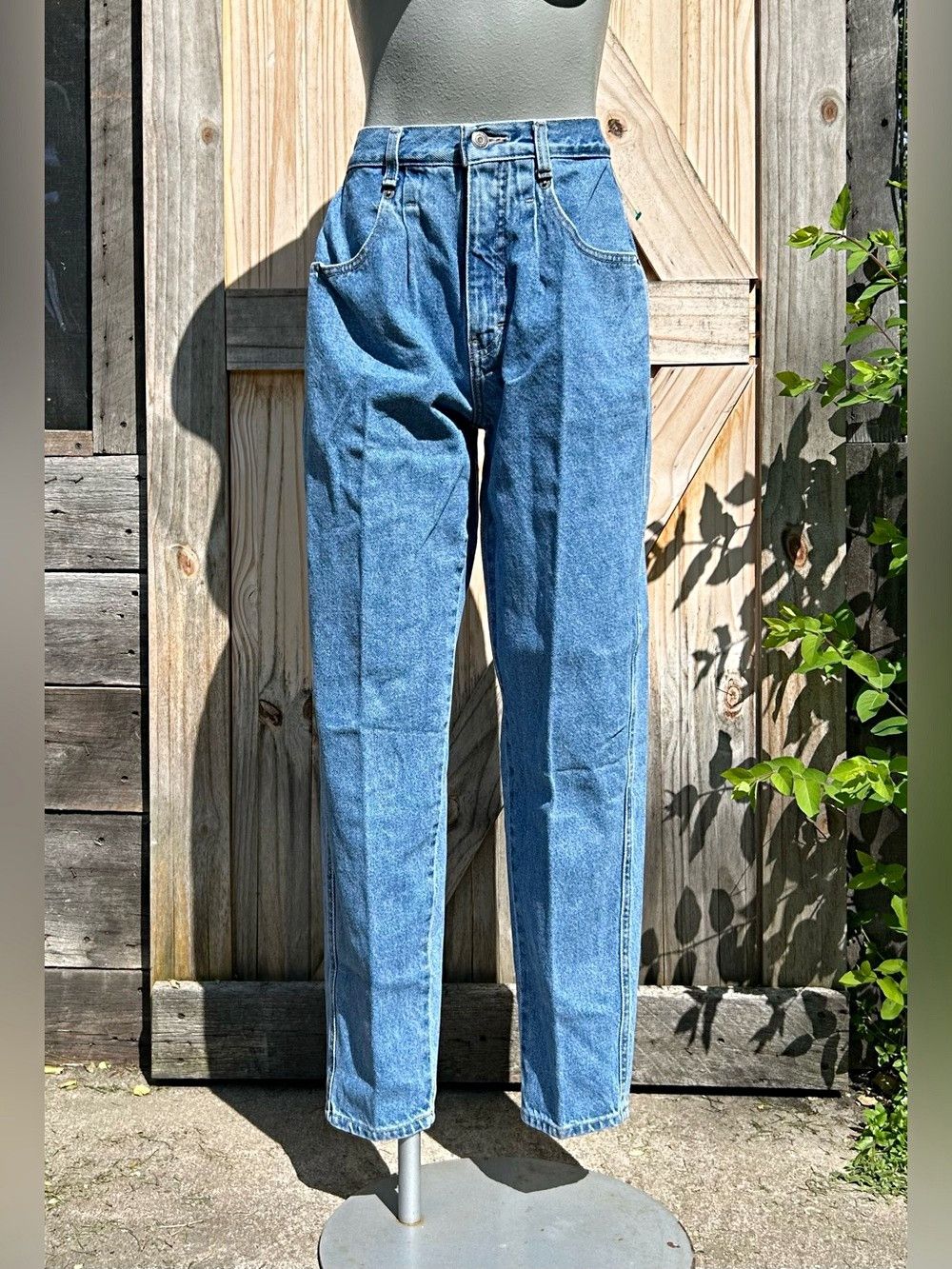 Other Vintage 90s Brittania High Waist Taper Pleated Baggy Jeans Size 28" / US 6 / IT 42 - 1 Thumbnail