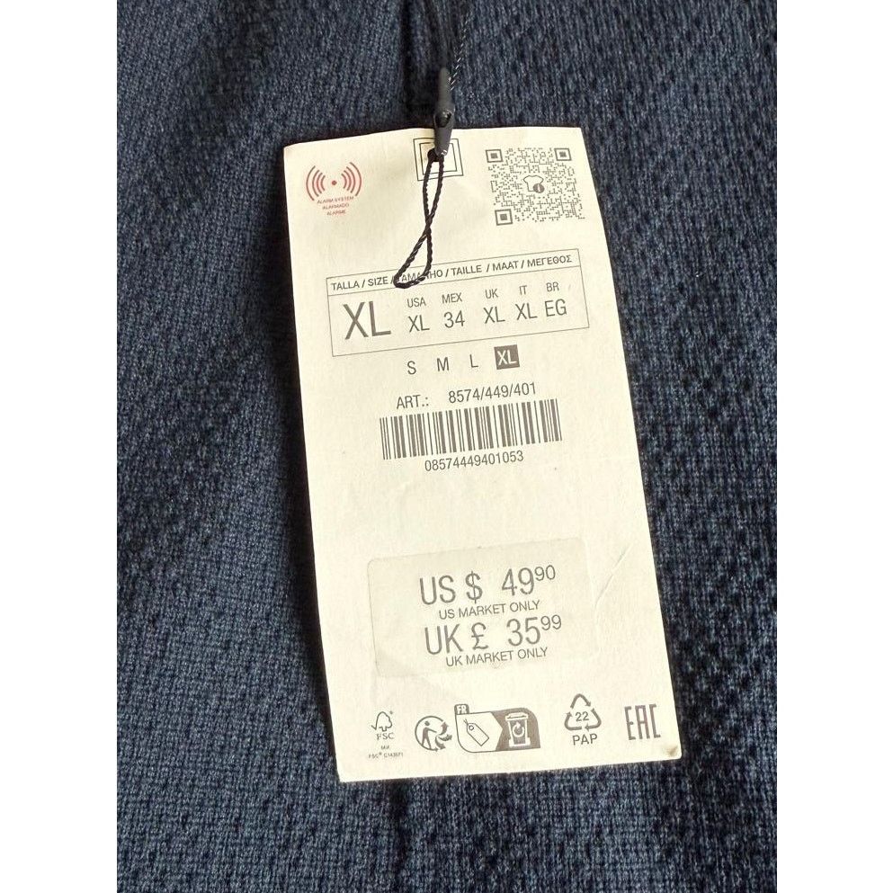 Zara Zara women's Blue Pants - Size XL - New with Tags! Size 29" - 3 Thumbnail