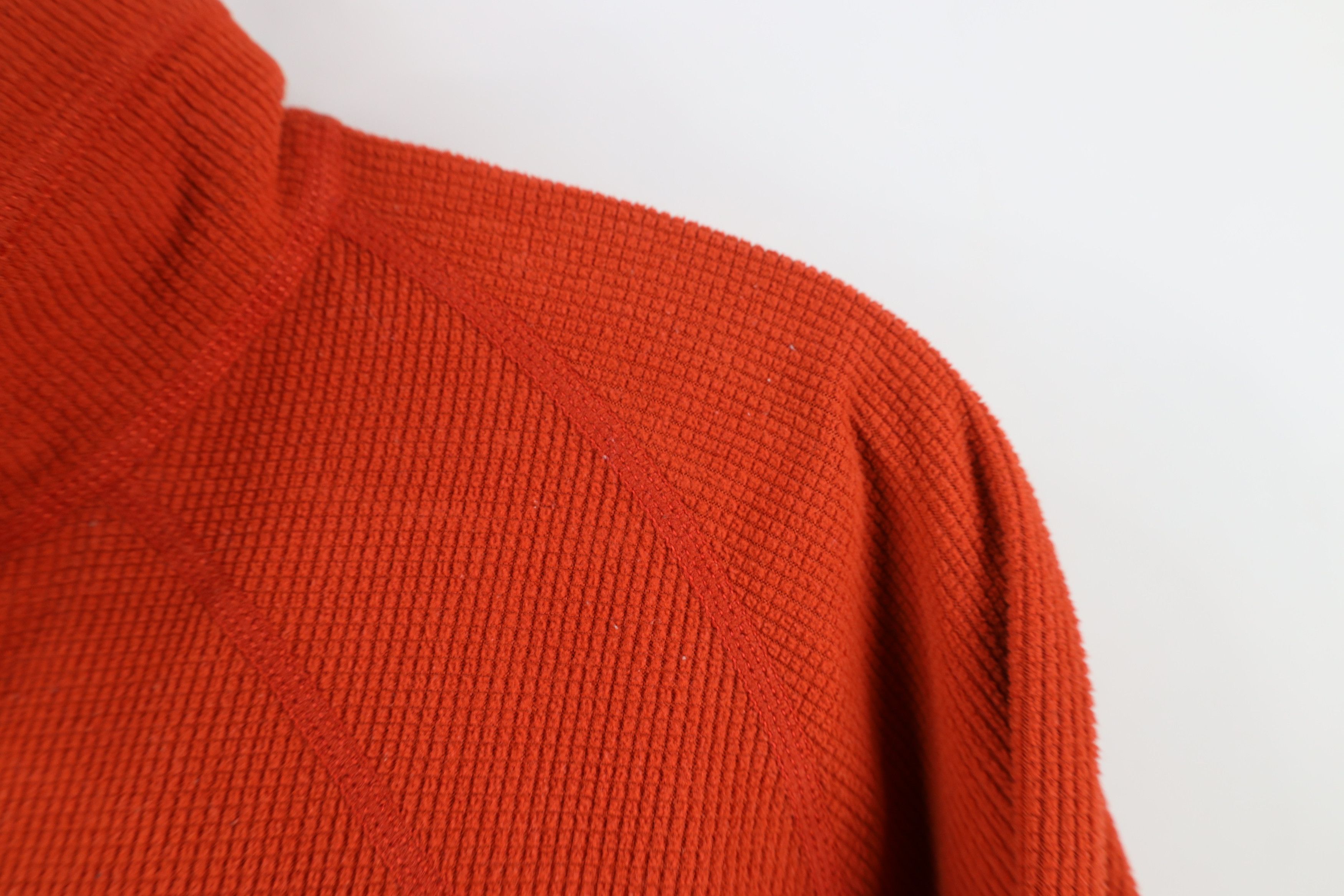 Nike Vintage Nike ACG Mini Swoosh Thermal Fleece Sweater Orange Size US S / EU 44-46 / 1 - 5 Thumbnail