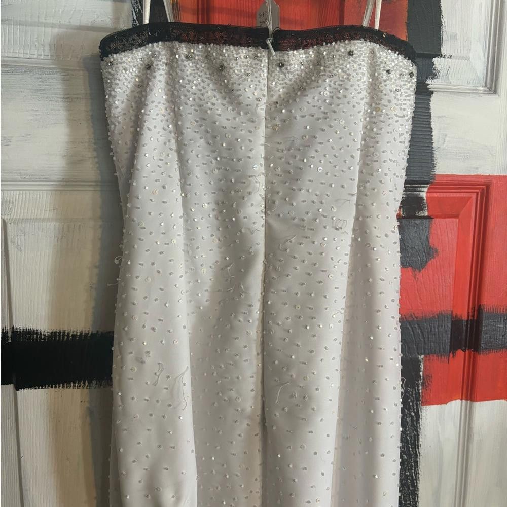 Designer Riva designs size 12 black and white sequin ball gown Size XL / US 12-14 / IT 48-50 - 6 Thumbnail