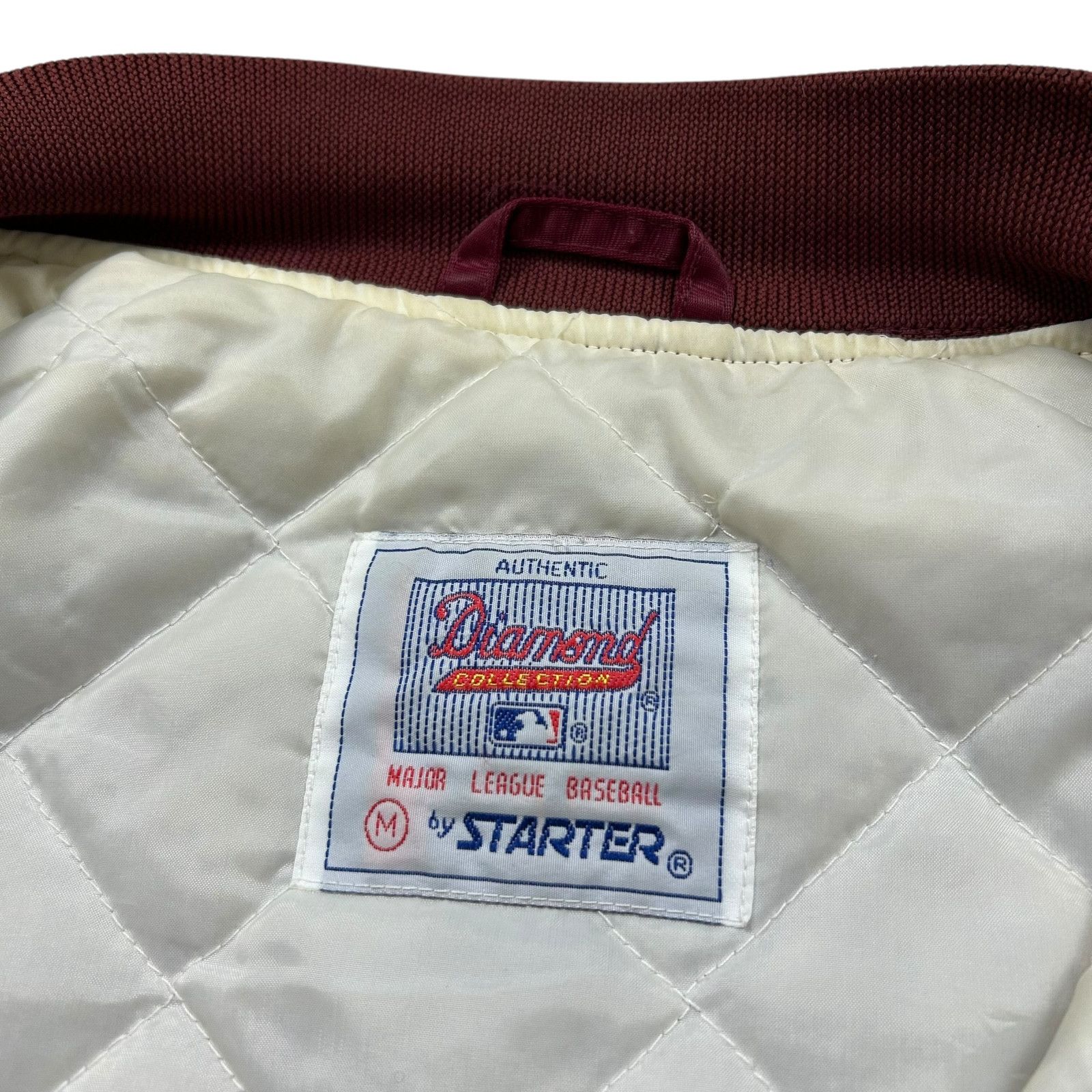 MLB VTG 90s PHILADELPHIA PHILLIES STARTER SATIN JACKET SPELL OUT Size US M / EU 48-50 / 2 - 7 Thumbnail