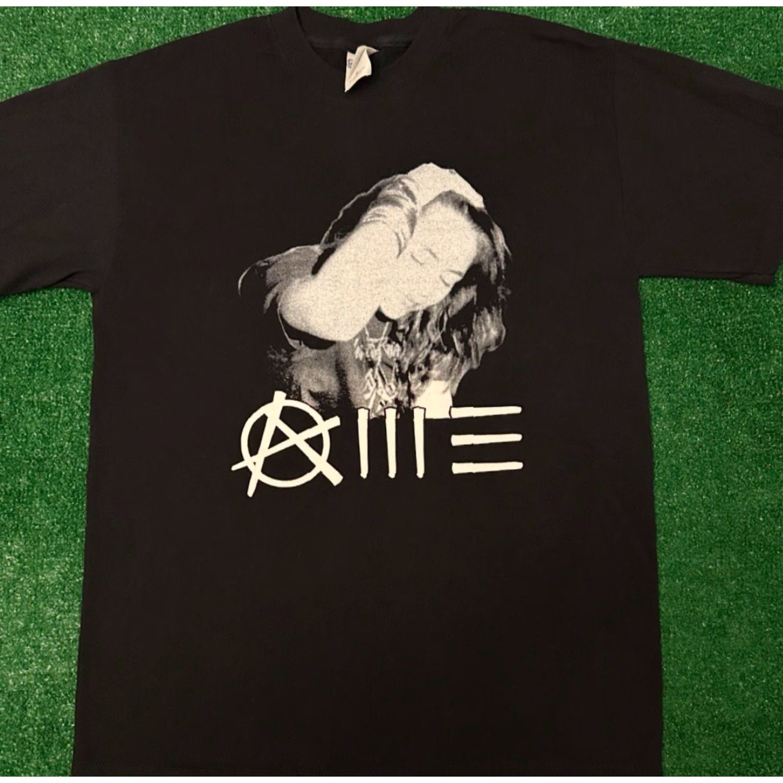 Vintage VINTAGE Miley Cyrus Anarchy VTG Shirt Mens M Street Wear Punk 90s Y2K Black T-Shirt Mens Size US M / EU 48-50 / 2 - 3 Thumbnail