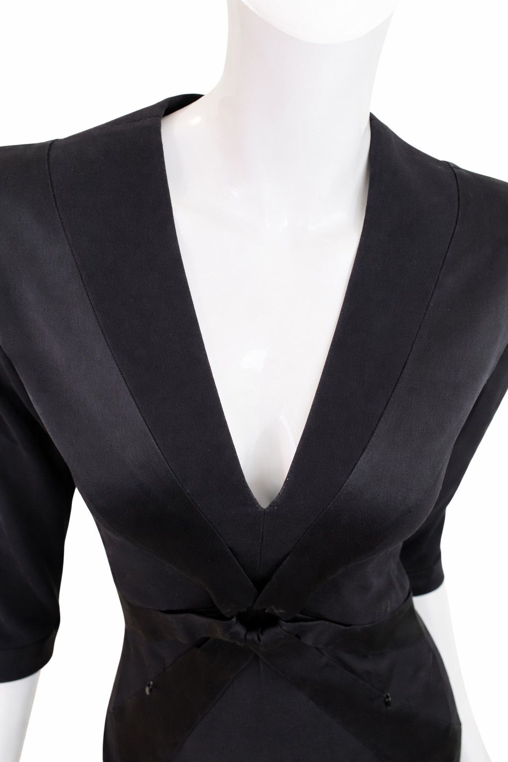 Jean Paul Gaultier Jean Paul Gaultier Bondage Straps Satin Panel Sheath Dress Size S / US 4 / IT 40 - 3 Thumbnail