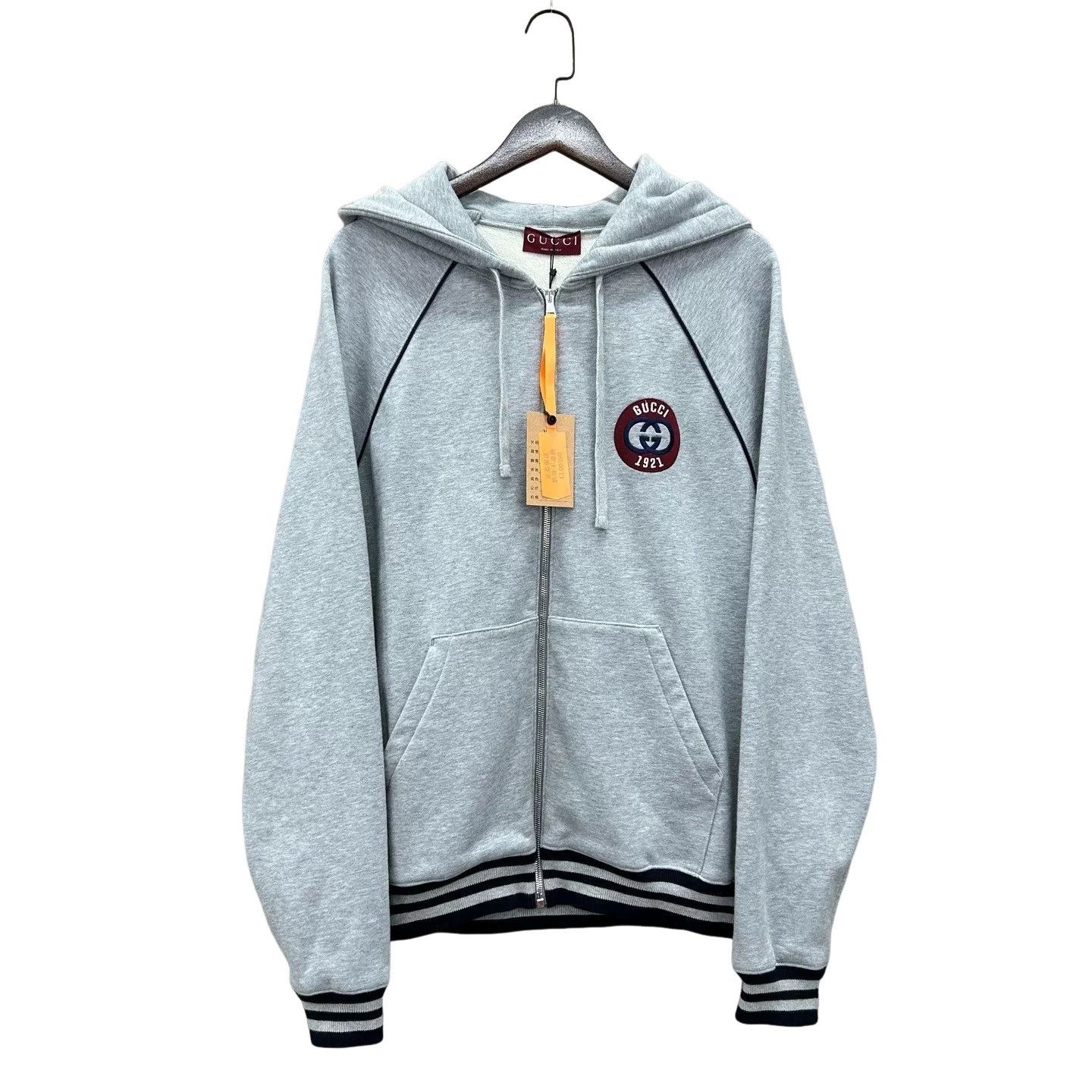 Gucci Gucci Logo Patch Zip-Up Hoodie Size M Size US M / EU 48-50 / 2 - 1 Thumbnail