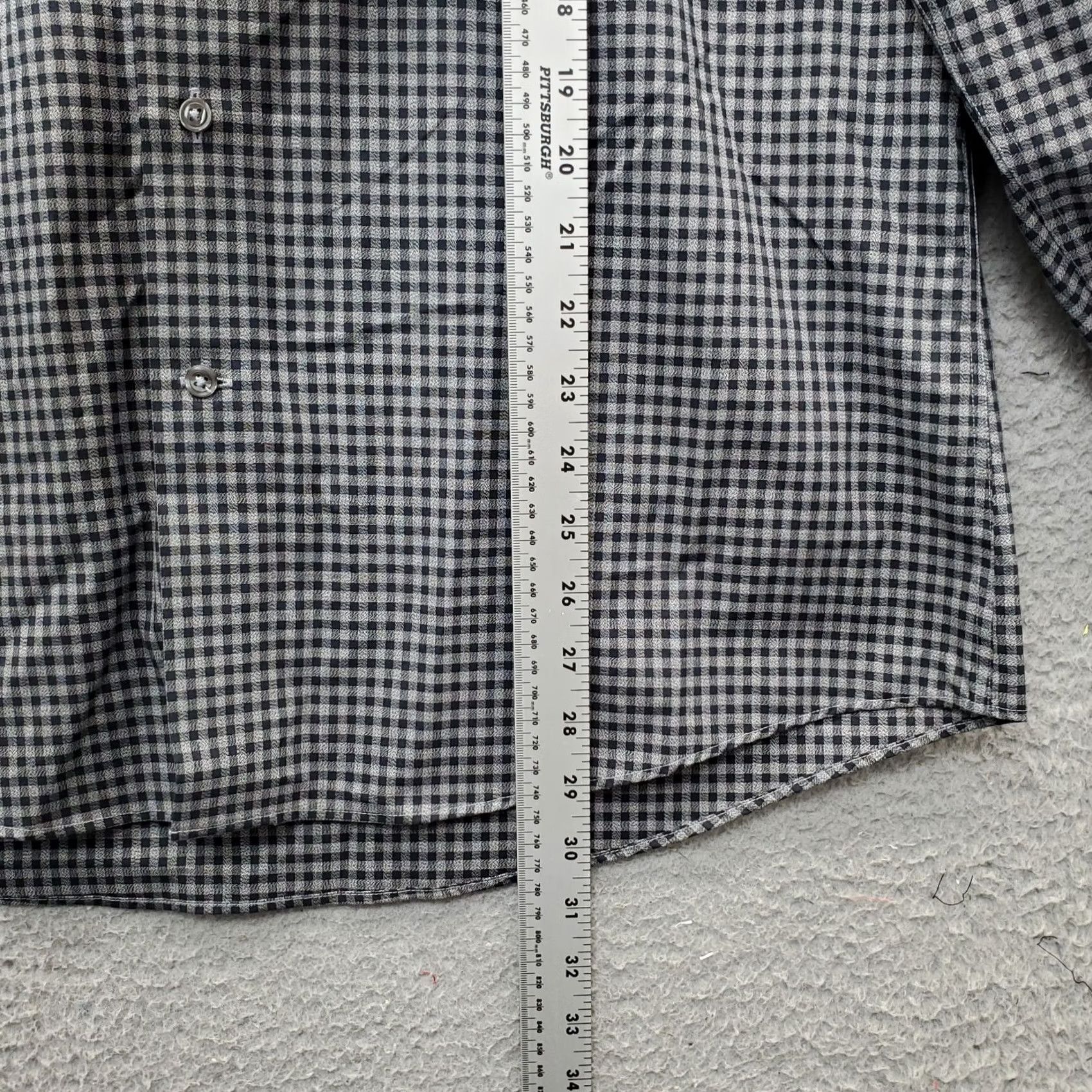Egara Egara Shirt Mens XL Multi Checkered Non-Iron Roll Cuff Long Sleeve Button Down Size US XL / EU 56 / 4 - 3 Thumbnail
