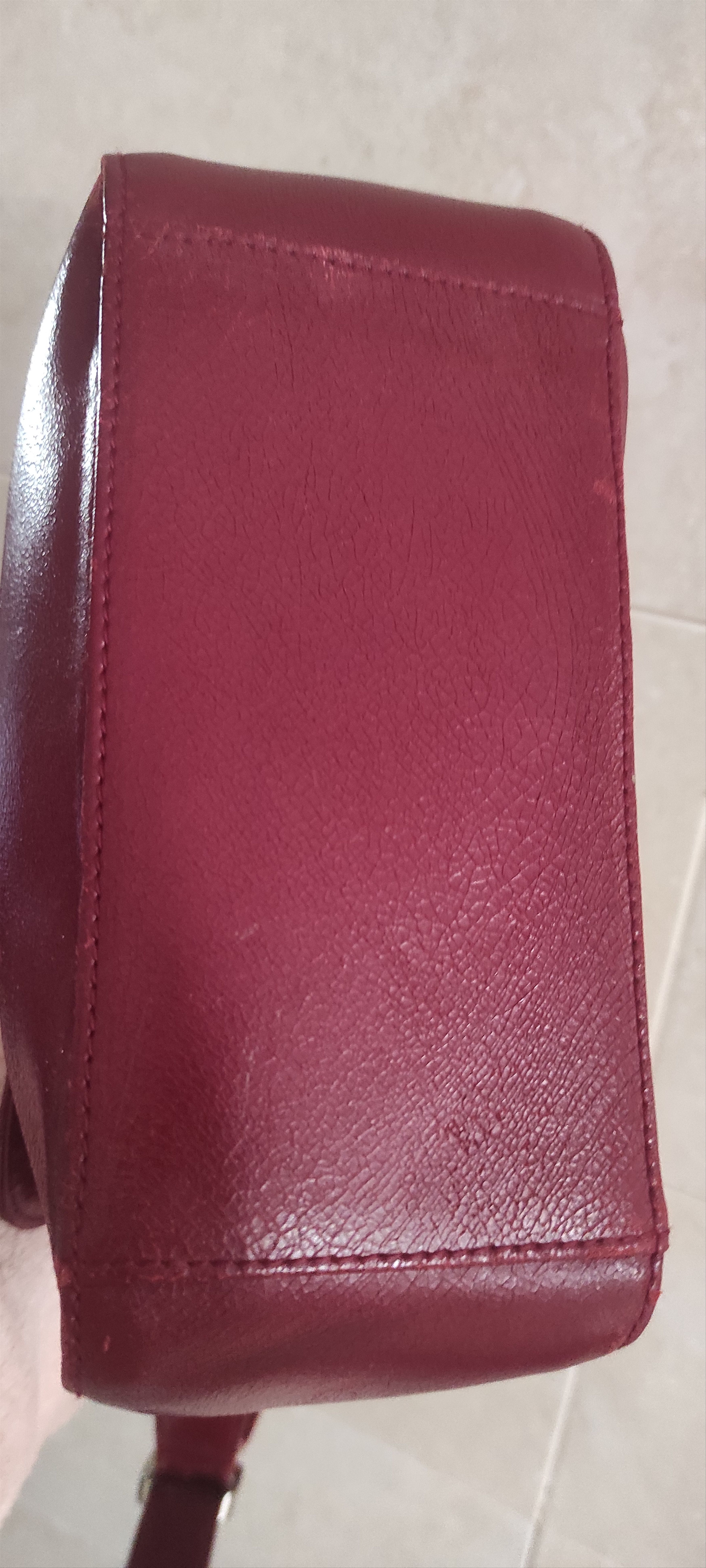 Balenciaga × Genuine Leather × Vintage Vintage Balenciaga Burgundy Monogram Shoulder Bag. Size ONE SIZE - 14 Thumbnail