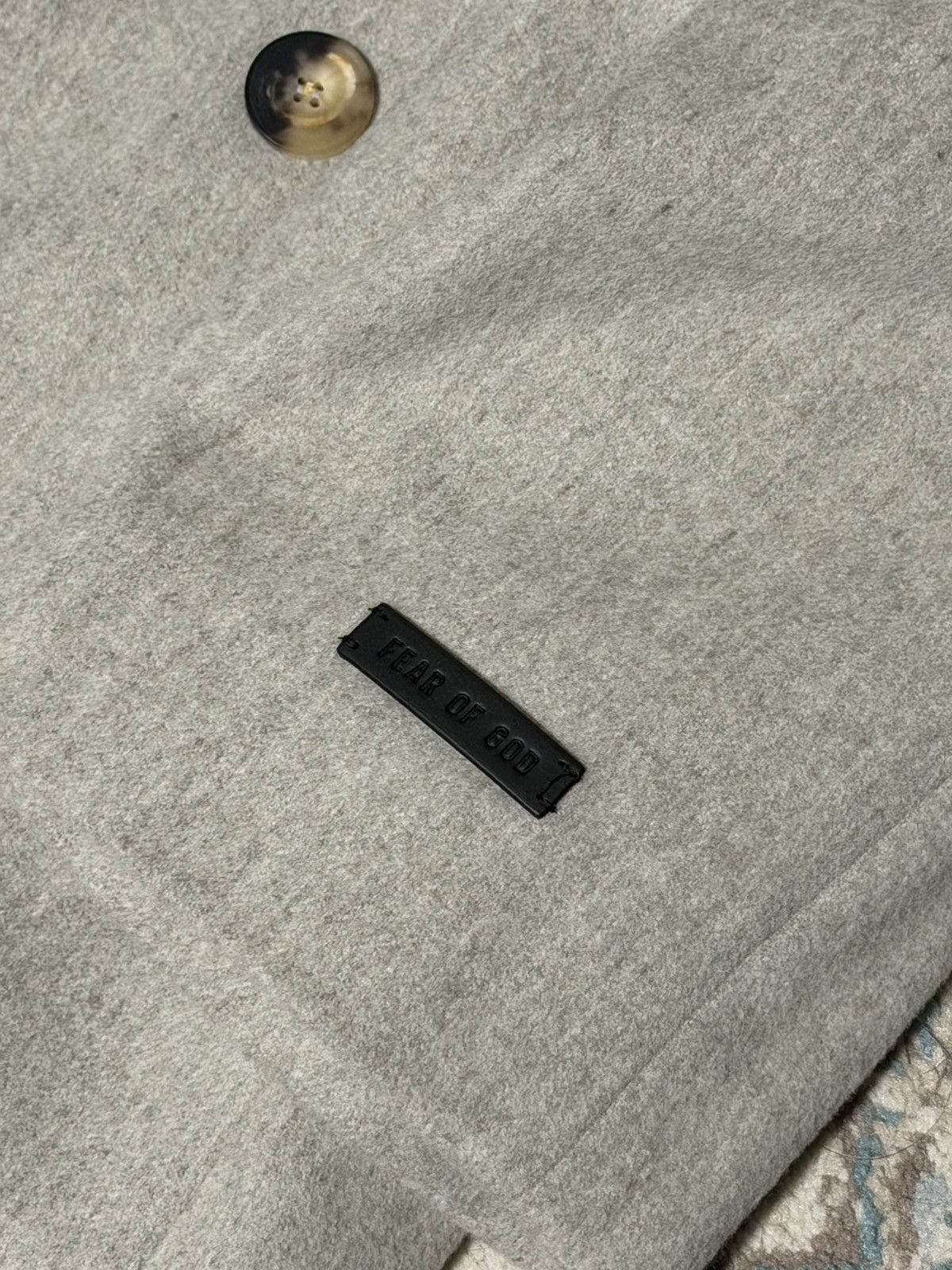 Fear of God Fear of God Wool Overcoat Cement Heather Sz 52 Size US L / EU 52-54 / 3 - 6 Thumbnail