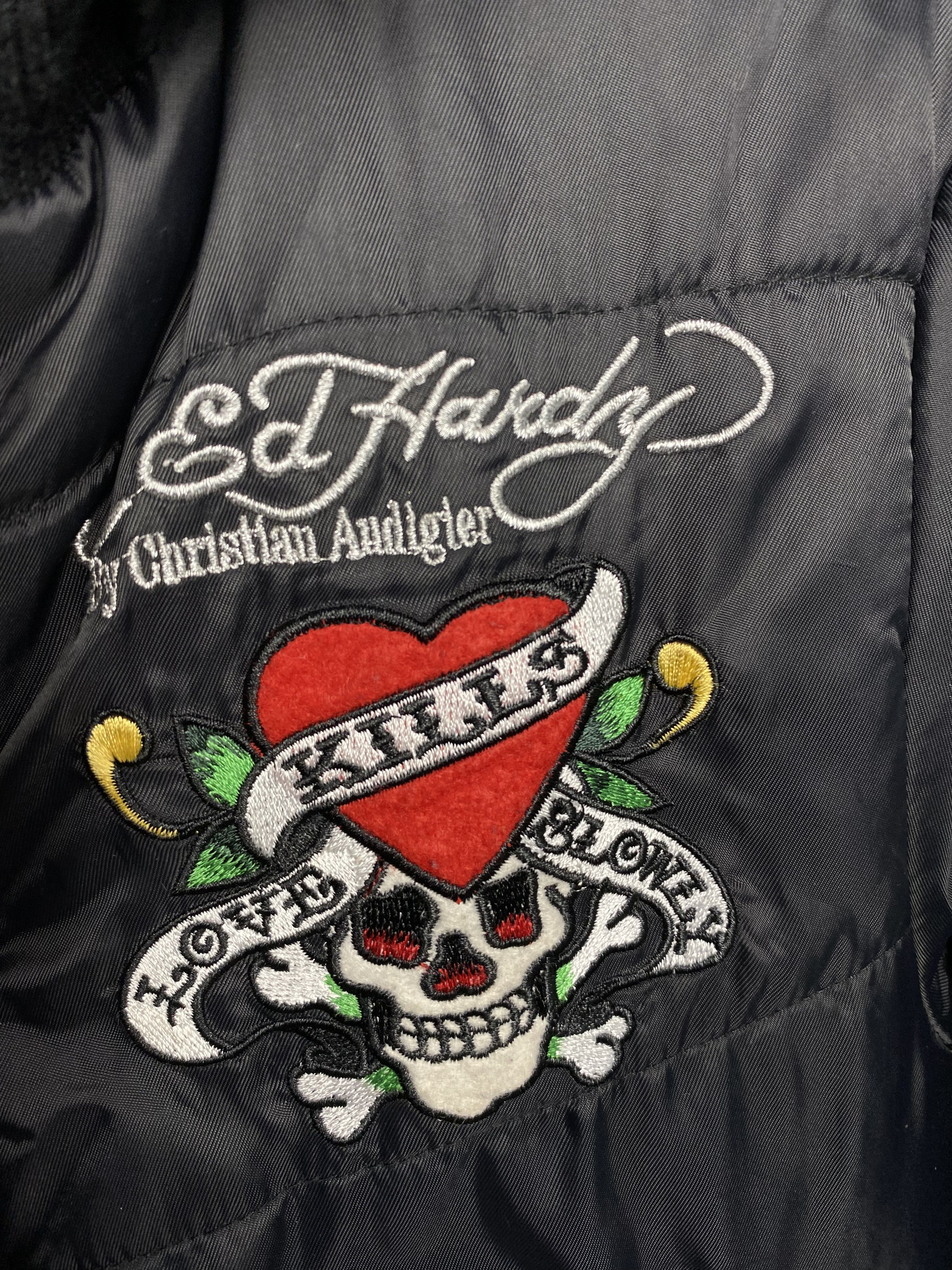Christian Audigier × Ed Hardy Ed Hardy by Christian Audigier Vintage Womens Nylon Jacket Size S / US 4 / IT 40 - 7 Thumbnail