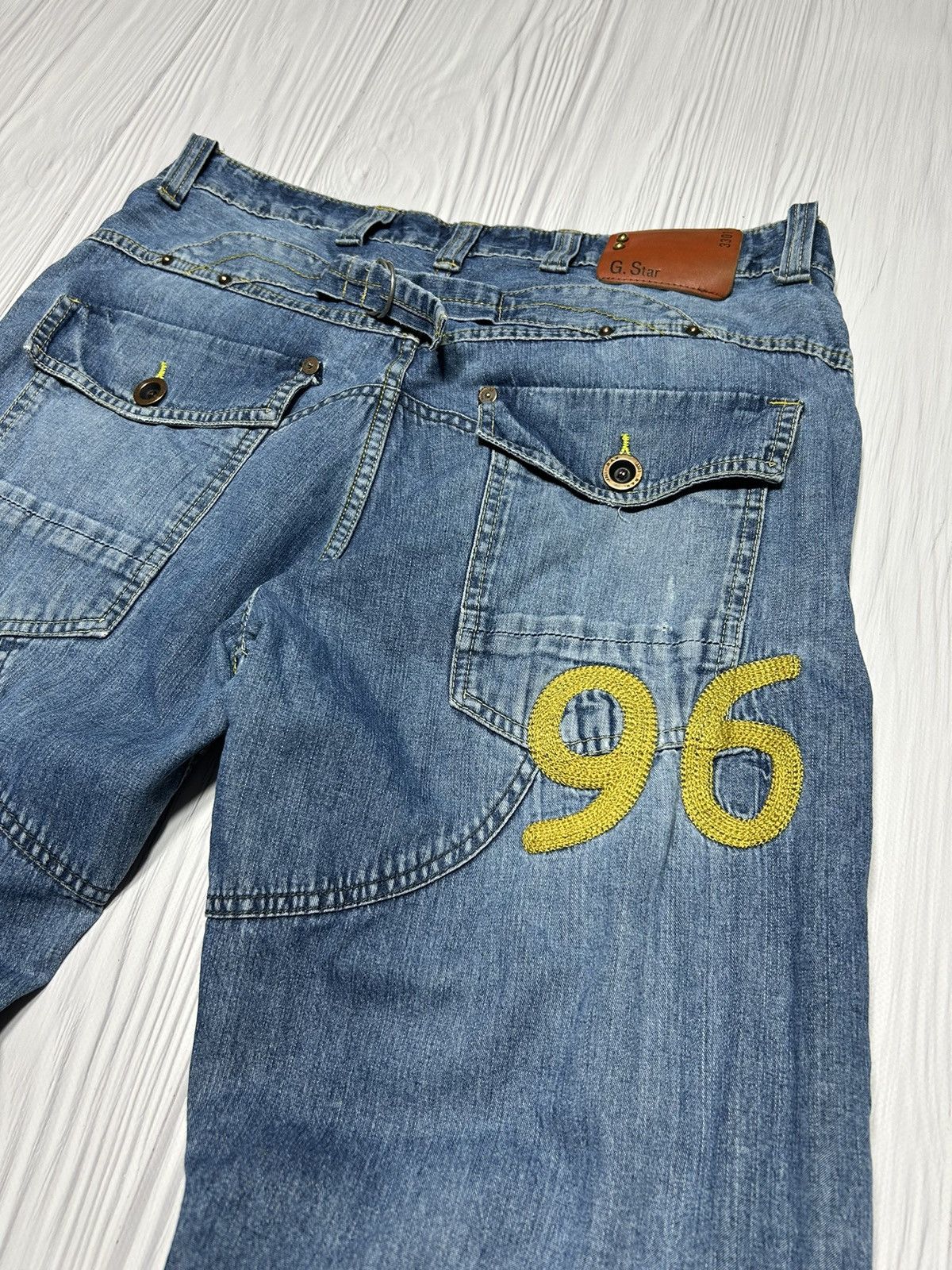 G-Star Vintage Y2K G-Star Raw 96 Embroidered Logo Denim Pants Size US 34 / EU 50 - 4 Thumbnail