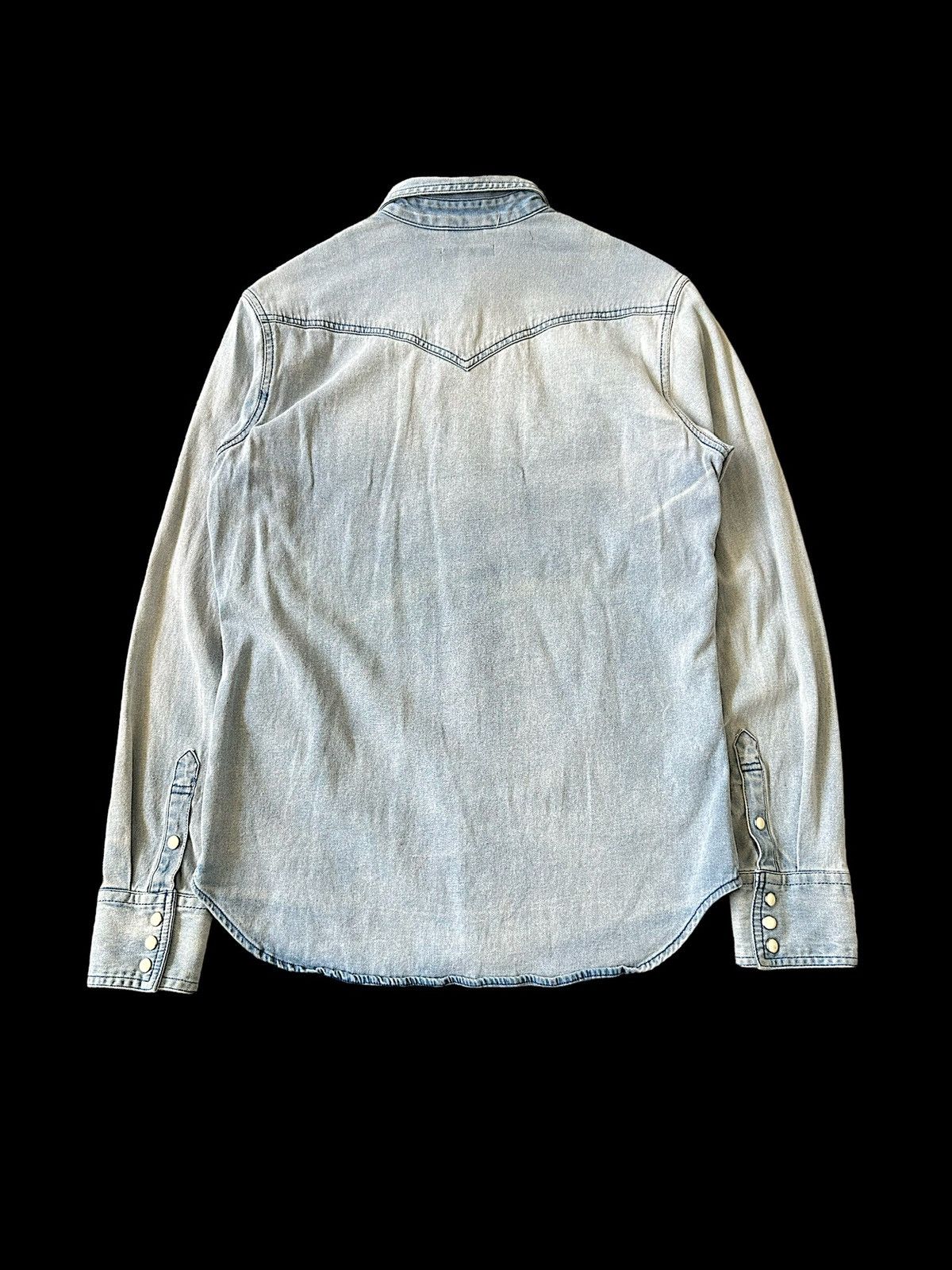 Obelisk 00’s MIDAS vintage style stonewash denim shirt Size US M / EU 48-50 / 2 - 5 Thumbnail