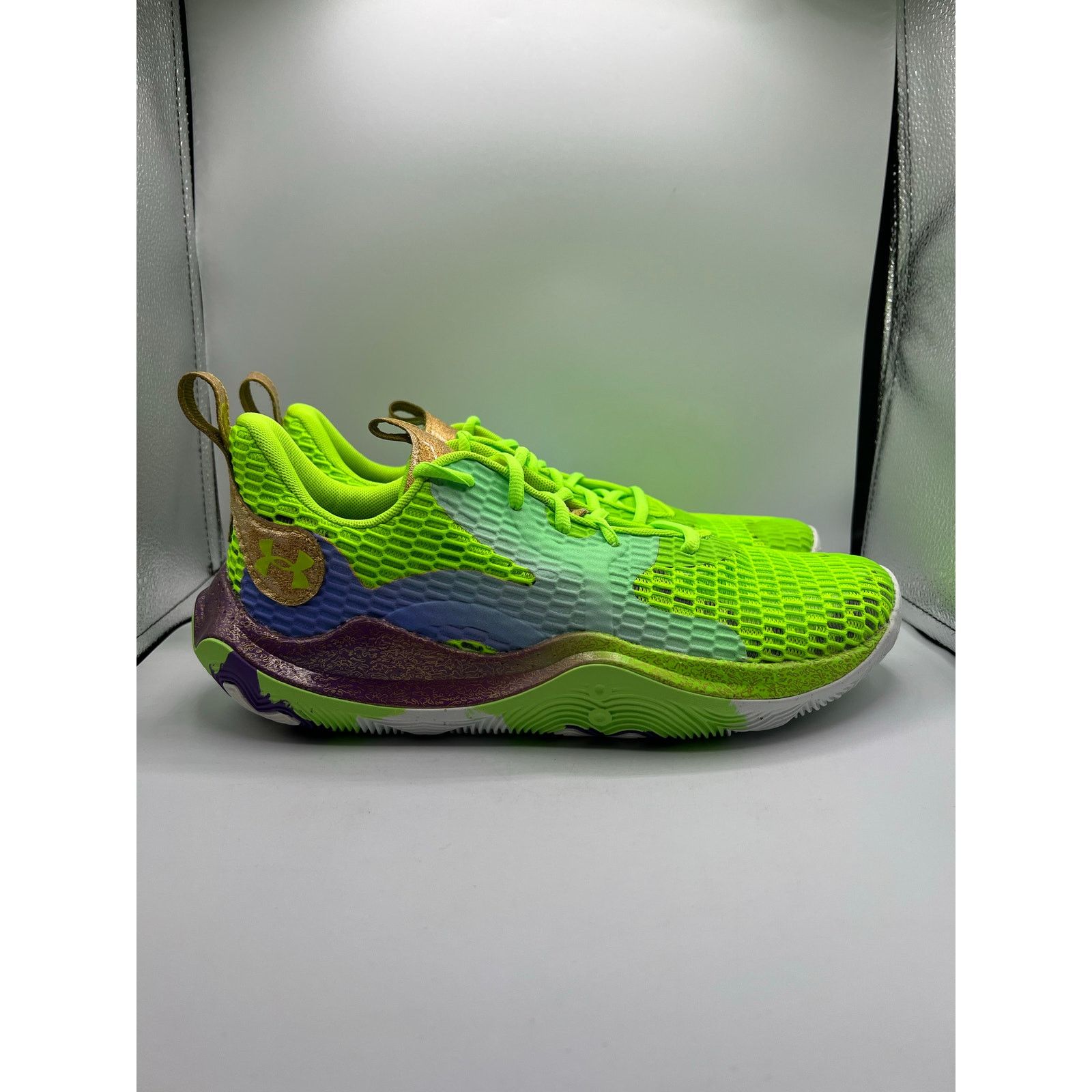 Under Armour Under Armour Anatomix Spawn 2 Green Gold 3025239-300 Men Size US 9 / EU 42 - 3 Thumbnail