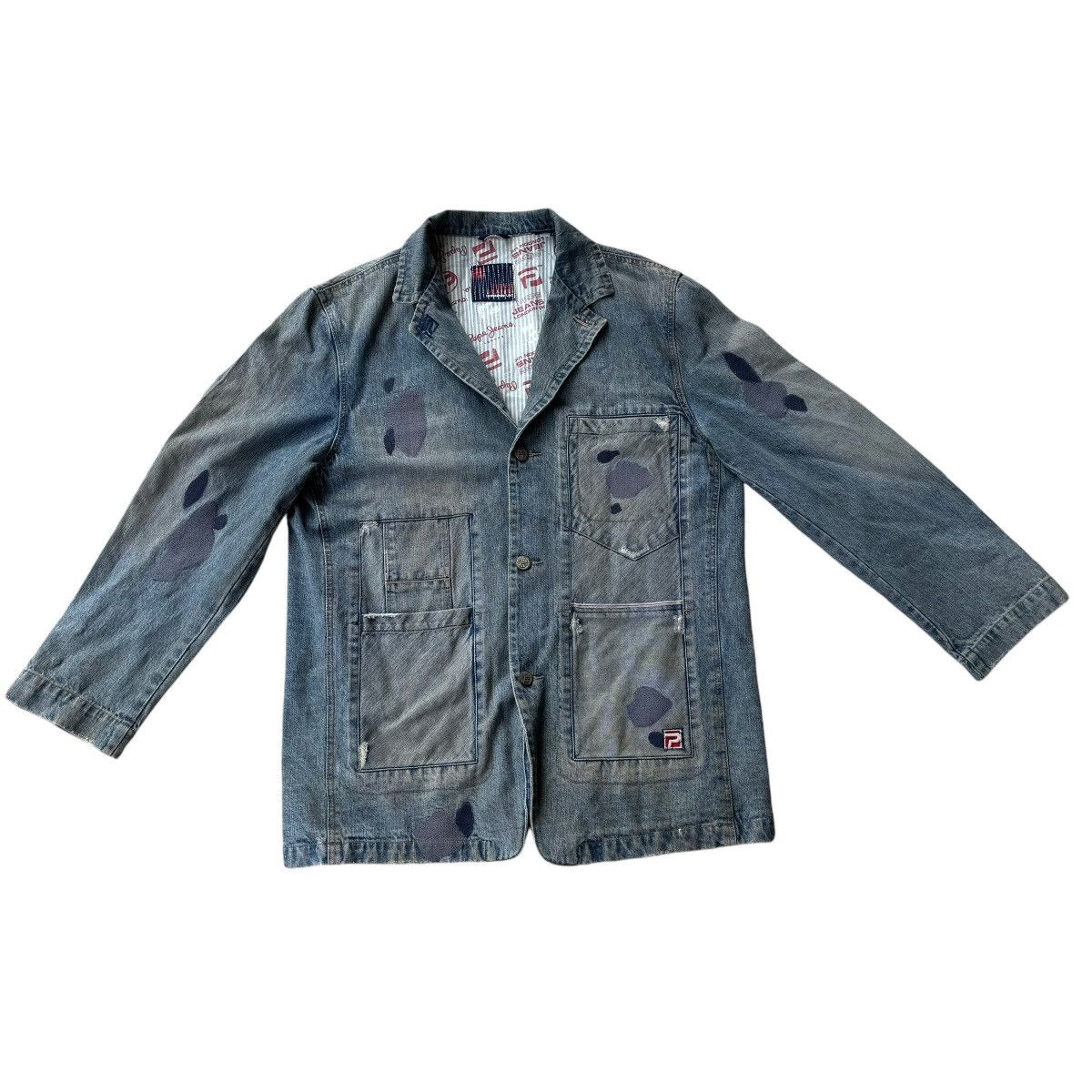 Evisu × Pepe Jeans Y2K Pepe Jeans Denim Blazer Jean Coat Vintage HipHop Trucker Size US XXL / EU 58 / 5 - 7 Thumbnail