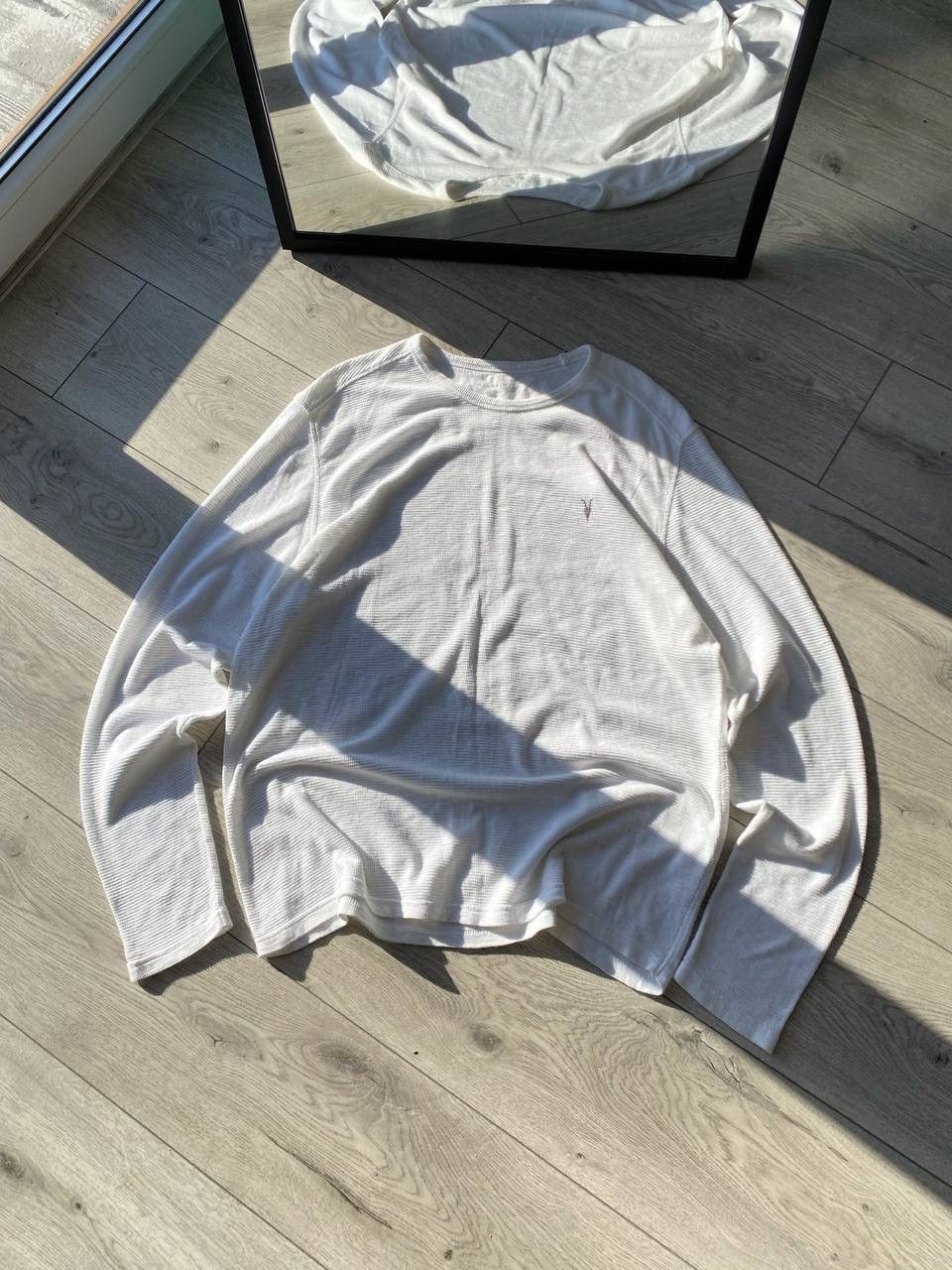 Allsaints × Vintage Vintage Allsaints White Classic Longsleeve Y2K XL Size US XL / EU 56 / 4 - 1 Thumbnail