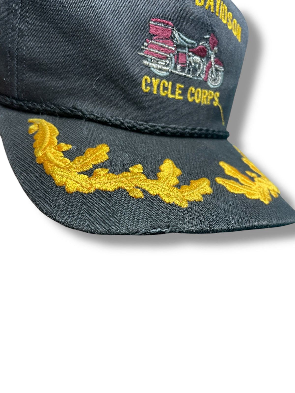 Harley Davidson × Vintage Vintage Harley Davidson Shrine Rope Snapback Size ONE SIZE - 2 Thumbnail