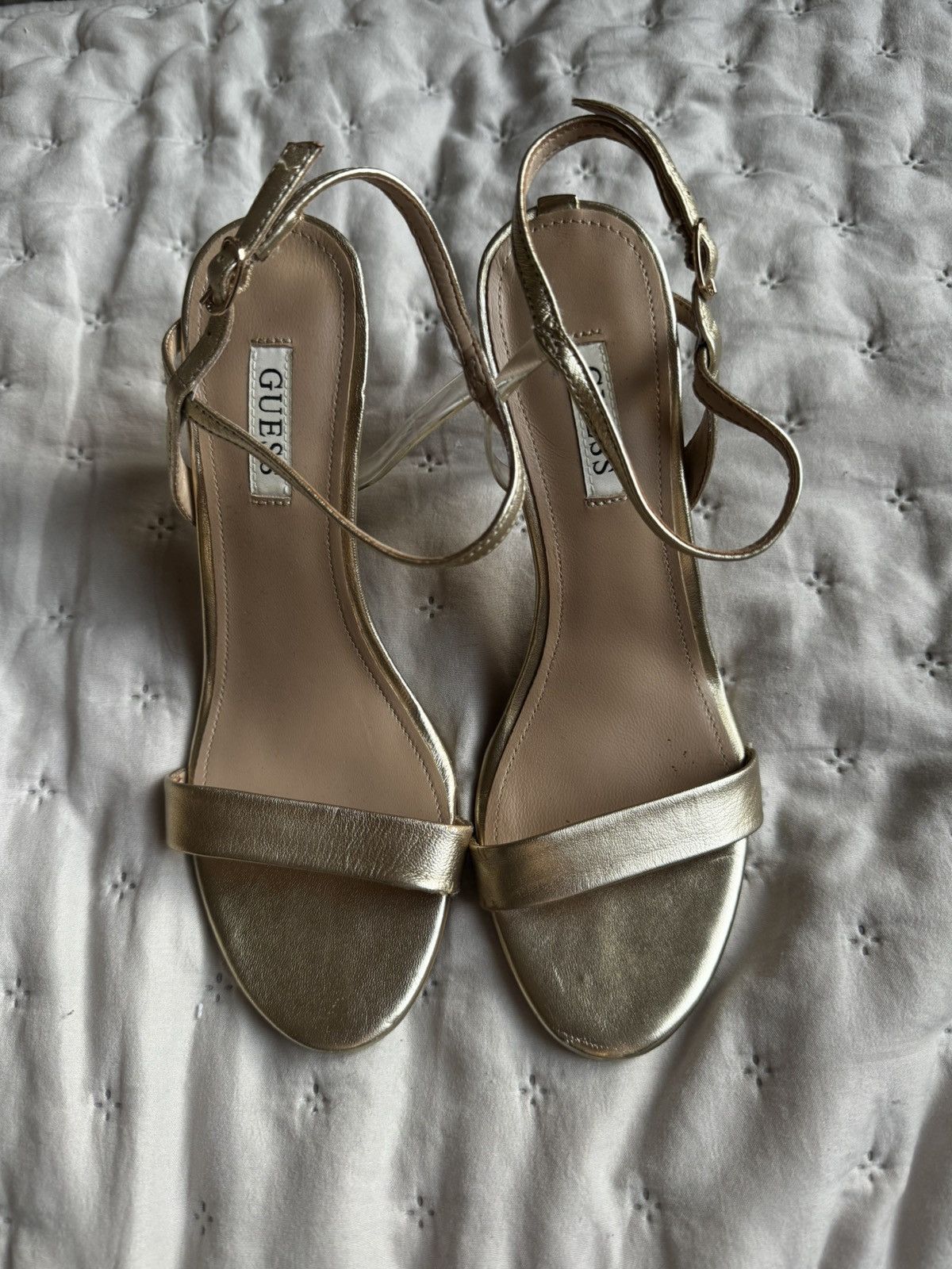 Guess Golden heels Size US 7 / IT 37 - 1 Thumbnail
