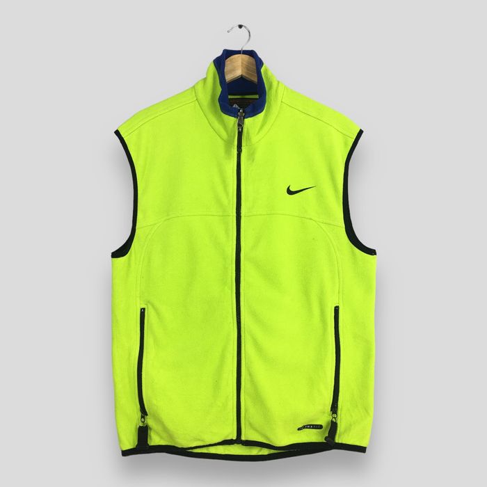 Nike Vintage Retro Nike Acg Fleece Neon Vest Jacket Medium | Grailed