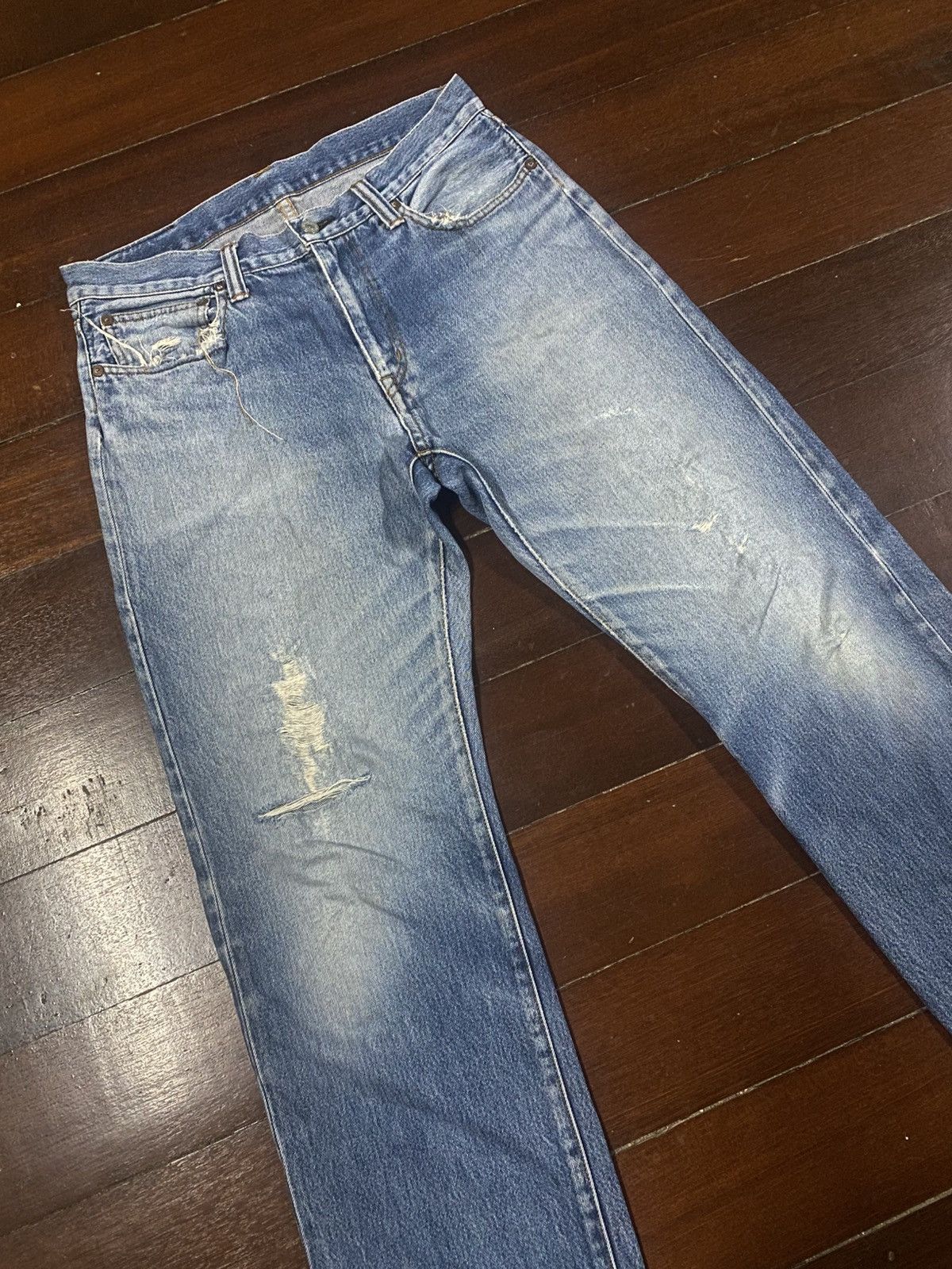 KOJIMA GENES Vintage Japan Kojima genes mud wash distressed non selvedge Size US 32 / EU 48 - 5 Thumbnail