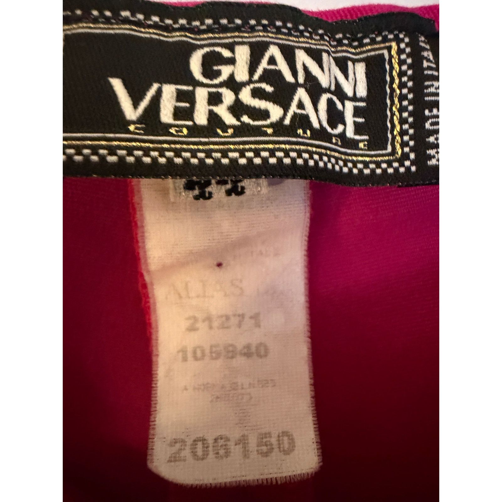 Versace Vintage Gianni Versace NWT Hot Pink Straight Legs Trousers Size 29" - 3 Thumbnail