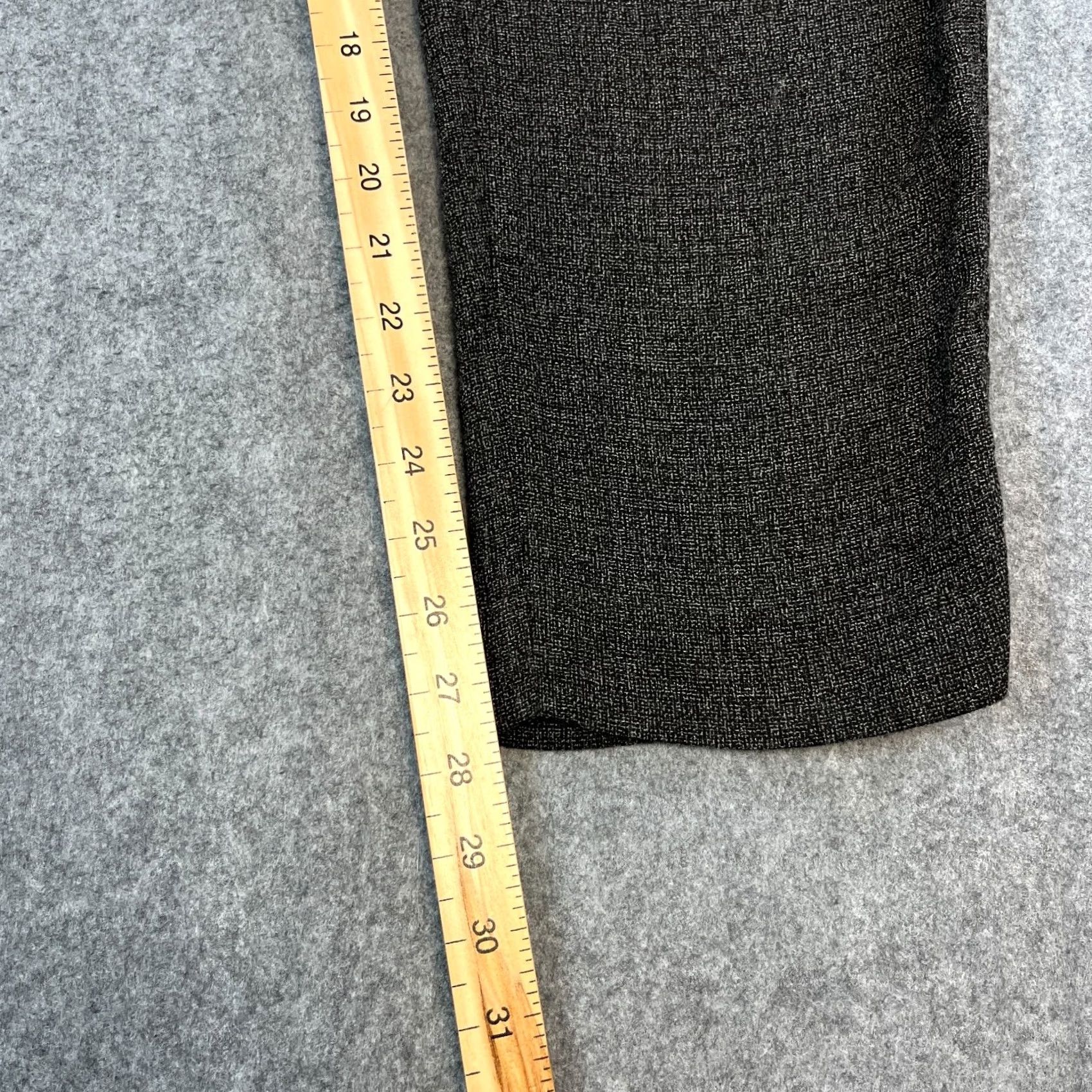Dolce & Gabbana Dolce&Gabbana Trousers Chino Womens 28 28 UK10 High Rise 1970s Vintage Grey Cotton Viscoe Straight Front Tailored Regular Button Logo Pockets- N/A Size 32" / US 10 / IT 46 - 4 Thumbnail