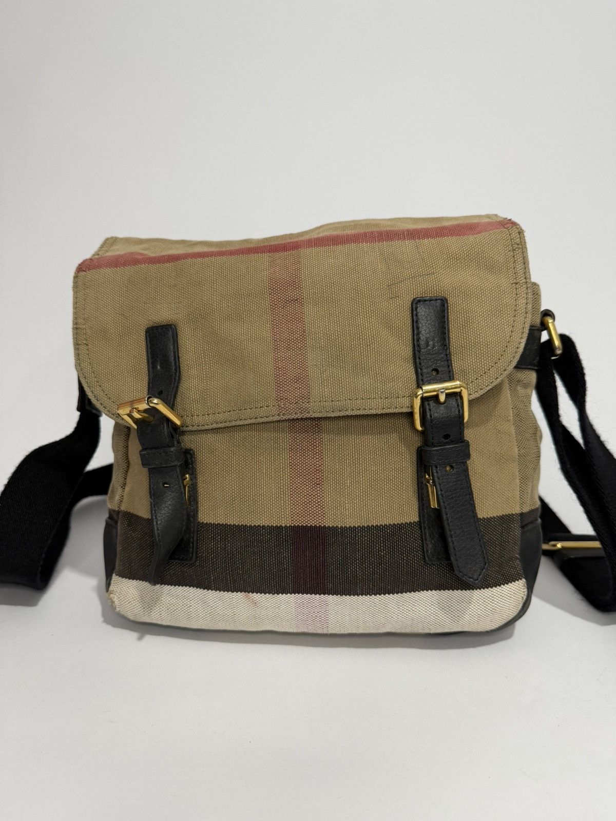Burberry Mega Check Baildon Messenger Bag