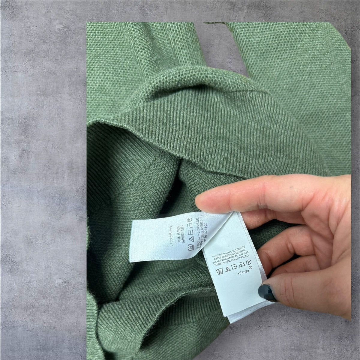 Polo Ralph Lauren Khaki green halfzip polo Ralph Lauren size M fit L Size US M / EU 48-50 / 2 - 6 Thumbnail