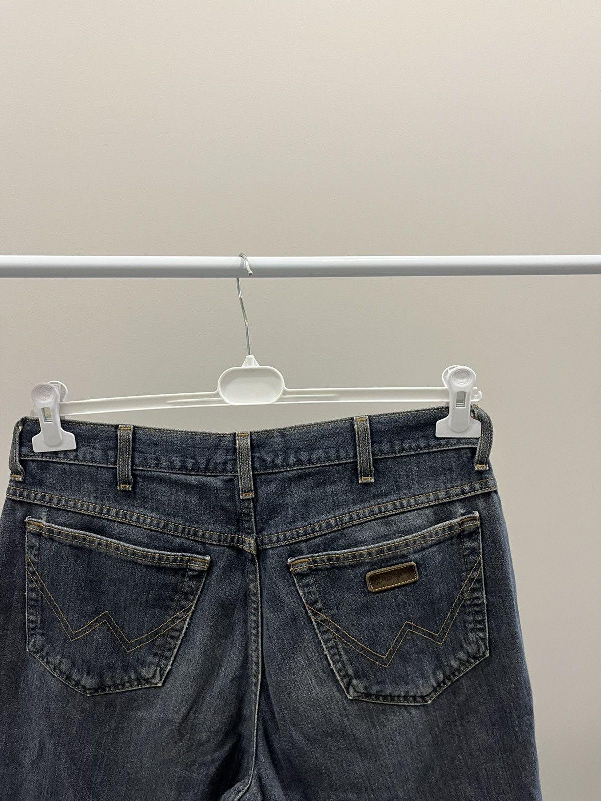 Wrangler VINTAGE BAGGY WRANGLER Y2K NAVY BLUE FADED DENIM JEANS 34x34 Size US 34 / EU 50 - 4 Thumbnail