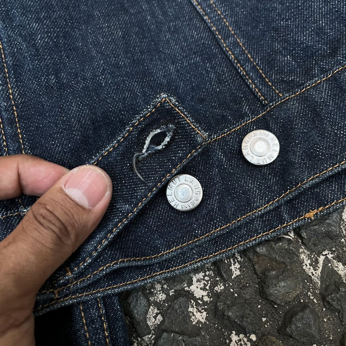 Helmut Lang Helmut lang AW1999 Elongated Sleeves Denim Trucker Jacket Size US M / EU 48-50 / 2 - 20 Thumbnail