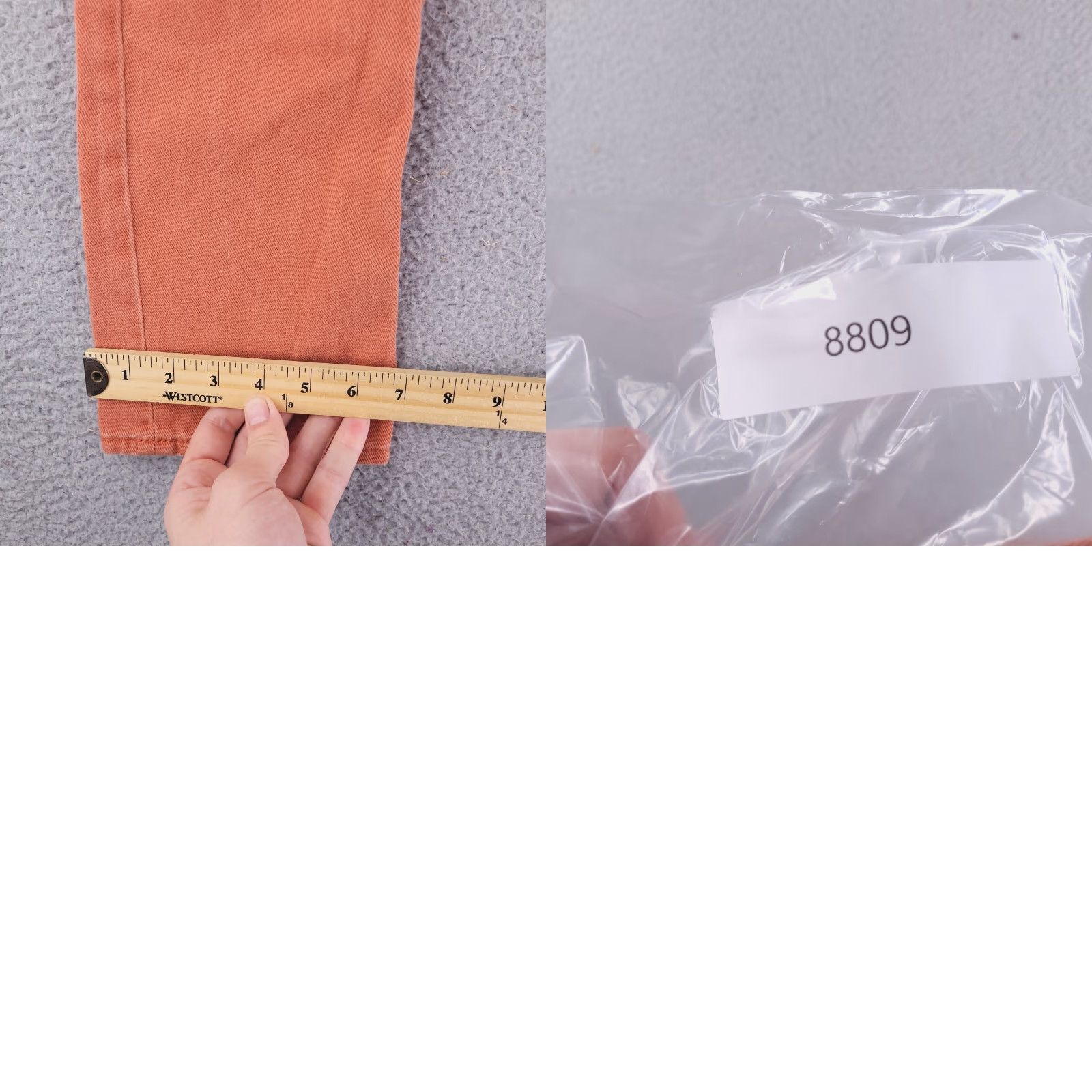 Denime Bullhead Jeans Mens 28x28 Orange Slim Skinny Denim Jeans Mens Slim 28 Orange Bullhead Denim Size US 28 / EU 44 - 9 Thumbnail