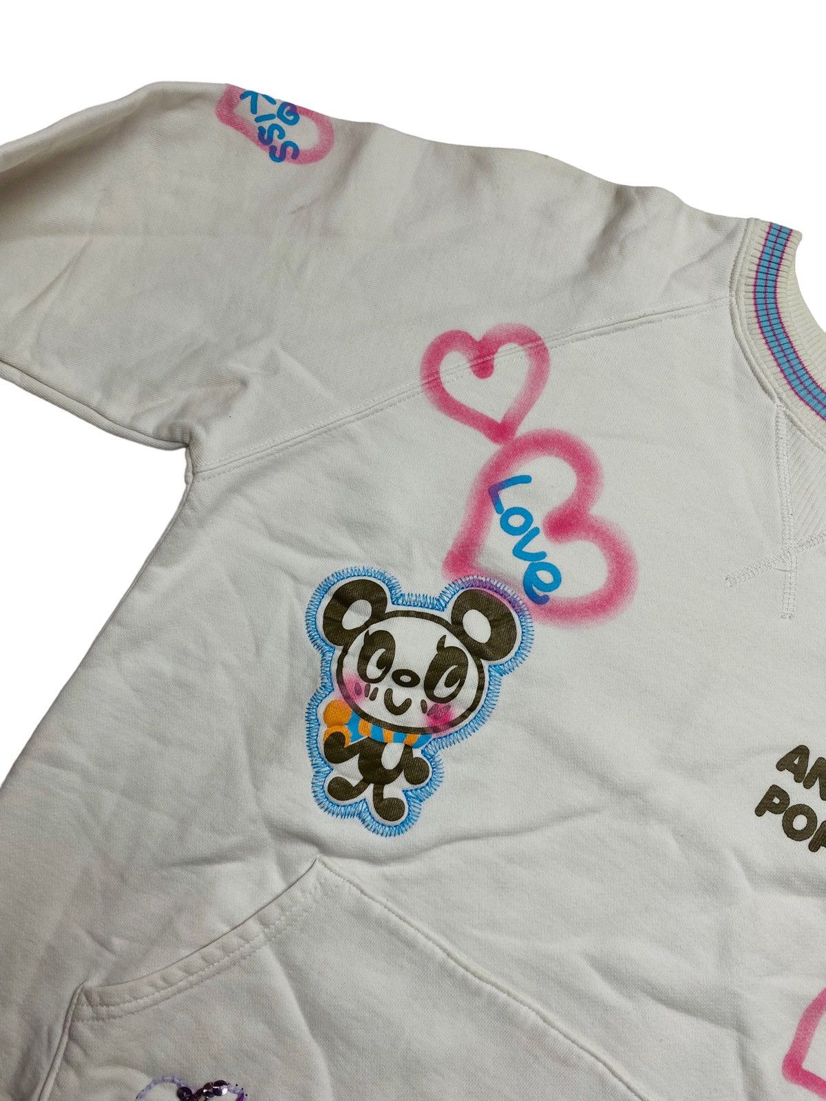 Angel Blue 2000s Angel Blue - Printed Brush Panda Crewneck Size US L / EU 52-54 / 3 - 8 Thumbnail