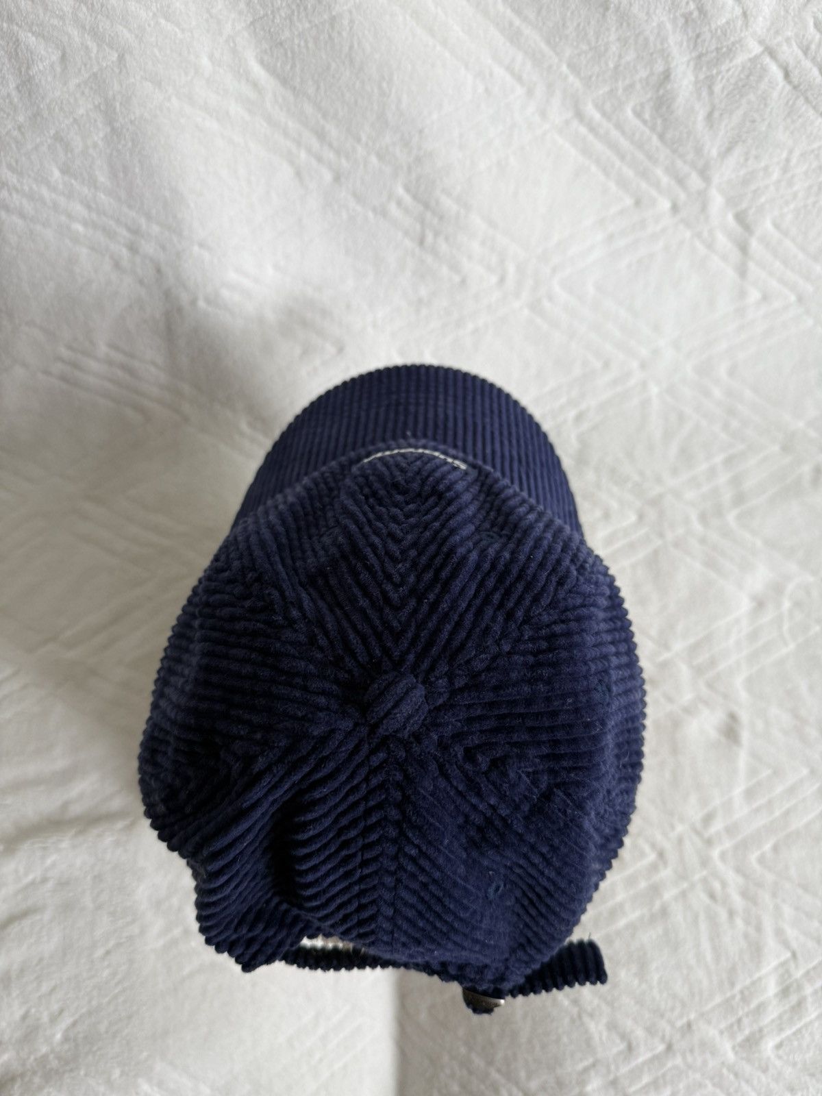 Supreme Supreme Corduroy Small Box Logo 6 Panel Navy Blue F/W 2020 Size ONE SIZE - 6 Thumbnail