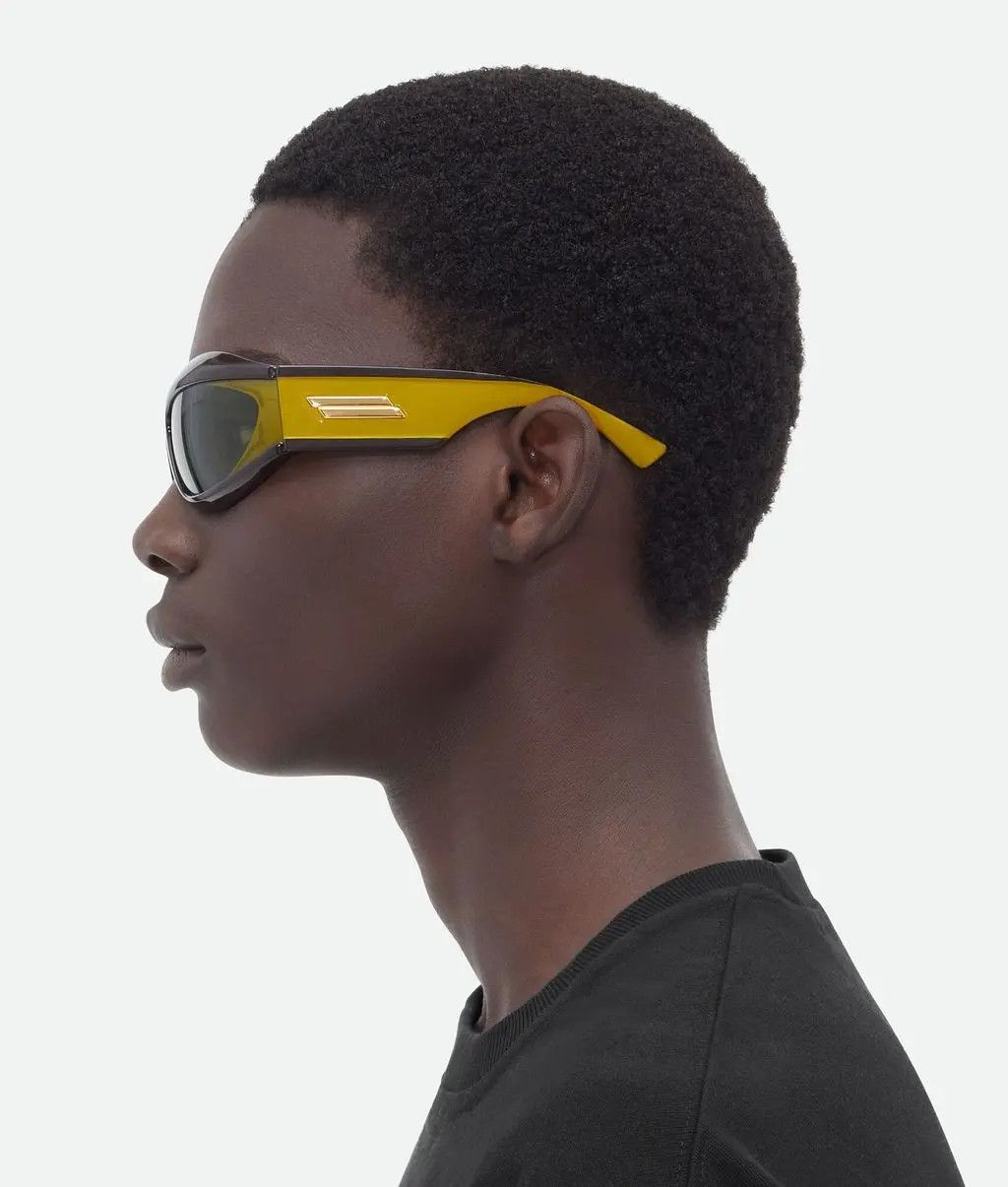Bottega Veneta o1n1vont0525 Size: OS / Cangi Wraparound Acetate Sunglasses Size ONE SIZE - 2 Thumbnail