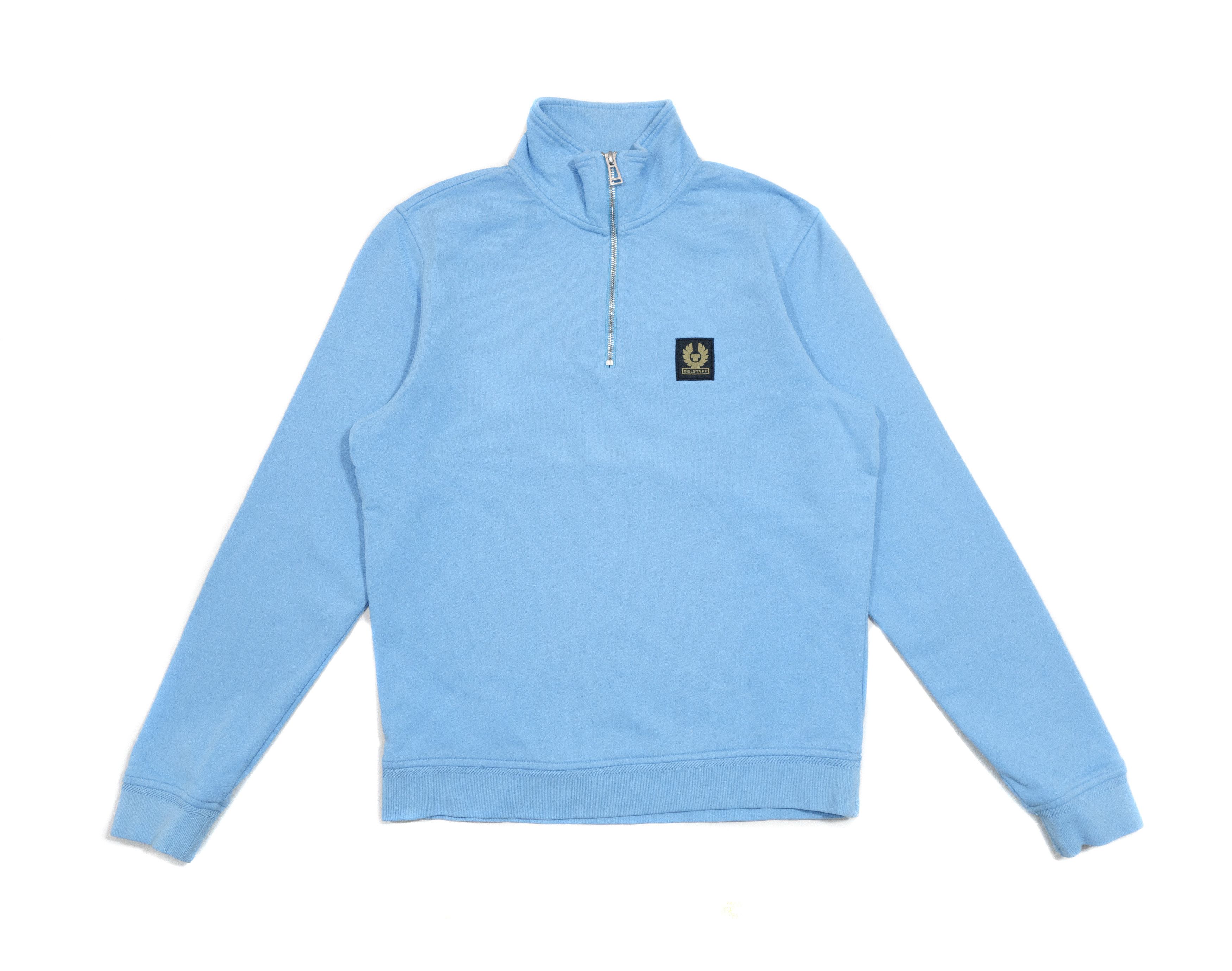 Belstaff Quarter Zip Logo Sweatshirt Size US S / EU 44-46 / 1 - 1 Thumbnail