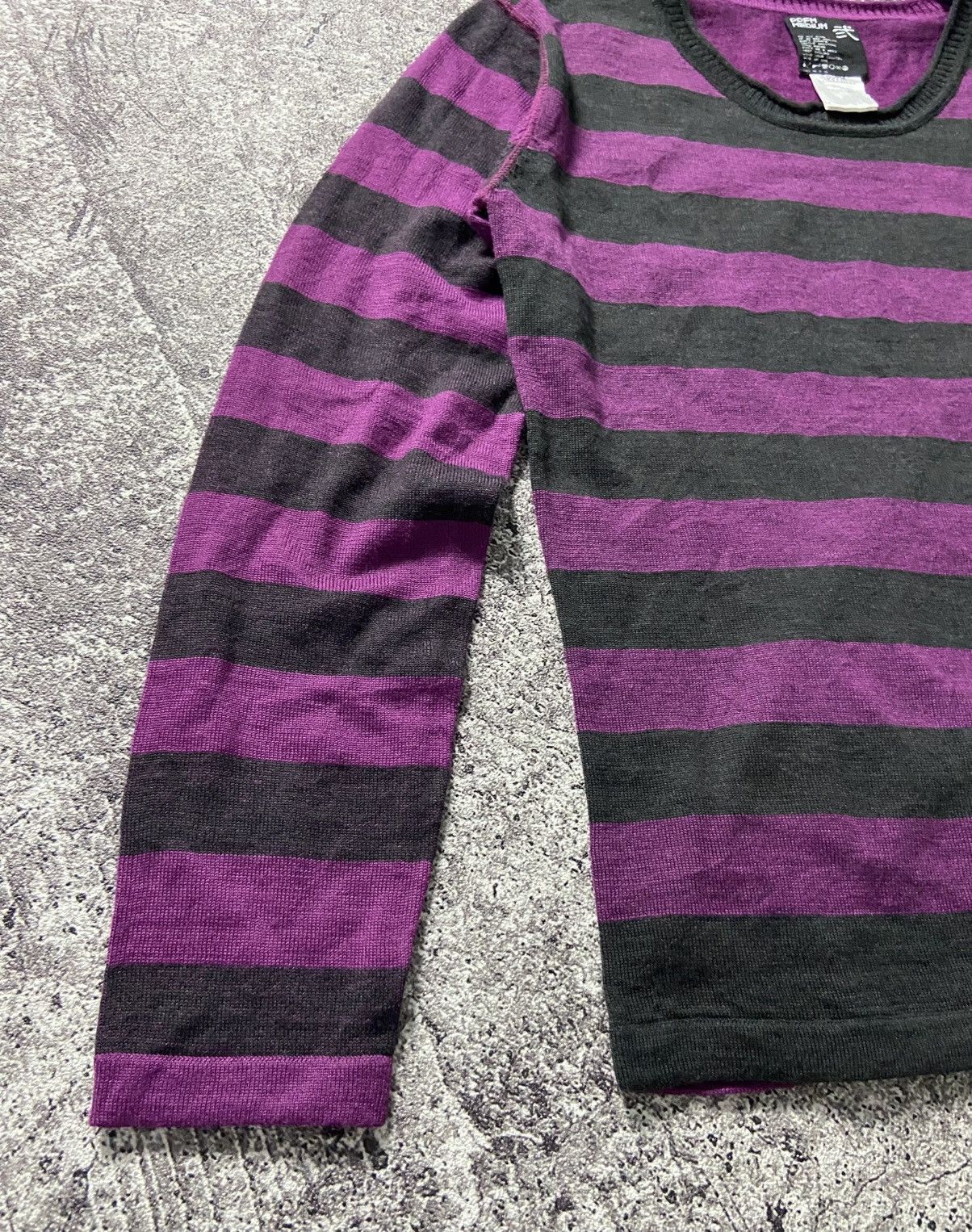 Japanese Brand × PPFM PPFM STRIPE KNITWEAR Size US M / EU 48-50 / 2 - 3 Thumbnail