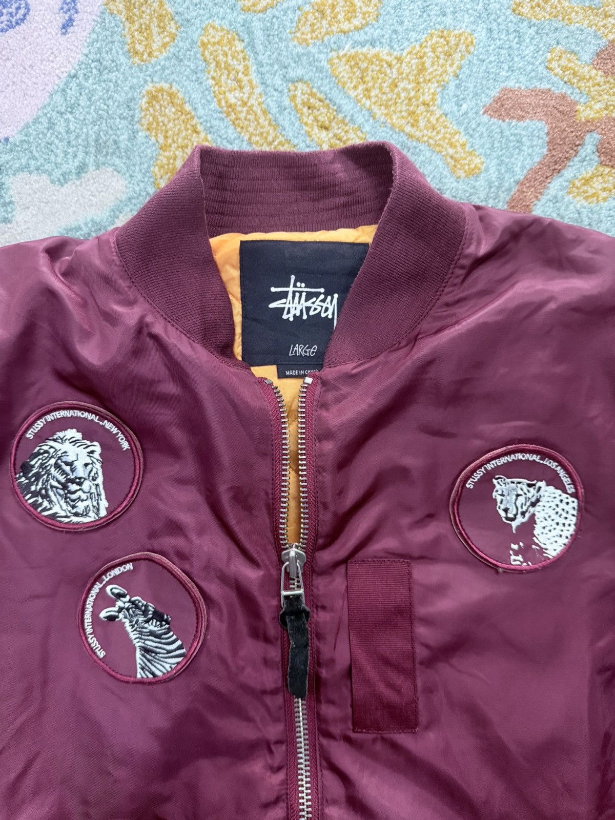 Stussy Stussy Wordlwide Tribe Bomber Jacket Size US L / EU 52-54 / 3 - 2 Thumbnail