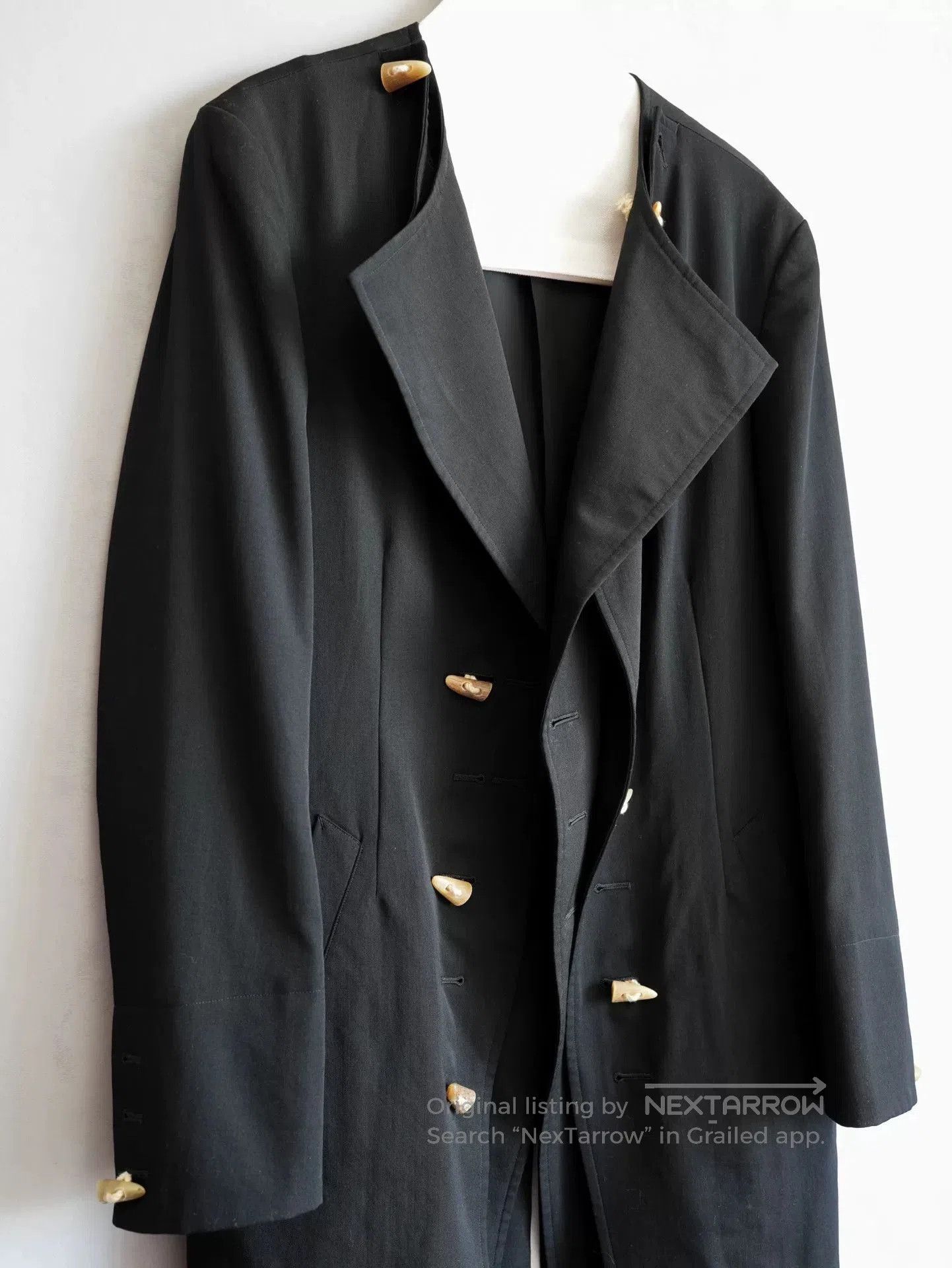 Yohji Yamamoto black double. Size US M / EU 48-50 / 2 - 4 Thumbnail