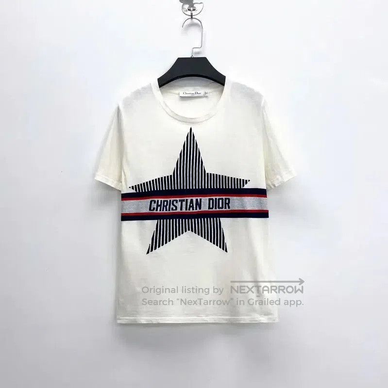 Dior Dior Star Logo Cotton Blend Short Sleeve T. Size XS / US 0-2 / IT 36-38 - 1 Thumbnail
