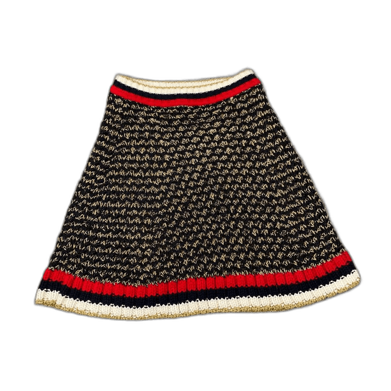 Gucci Gucci Short Skirt with Lace Decoration Size 22" - 1 Thumbnail