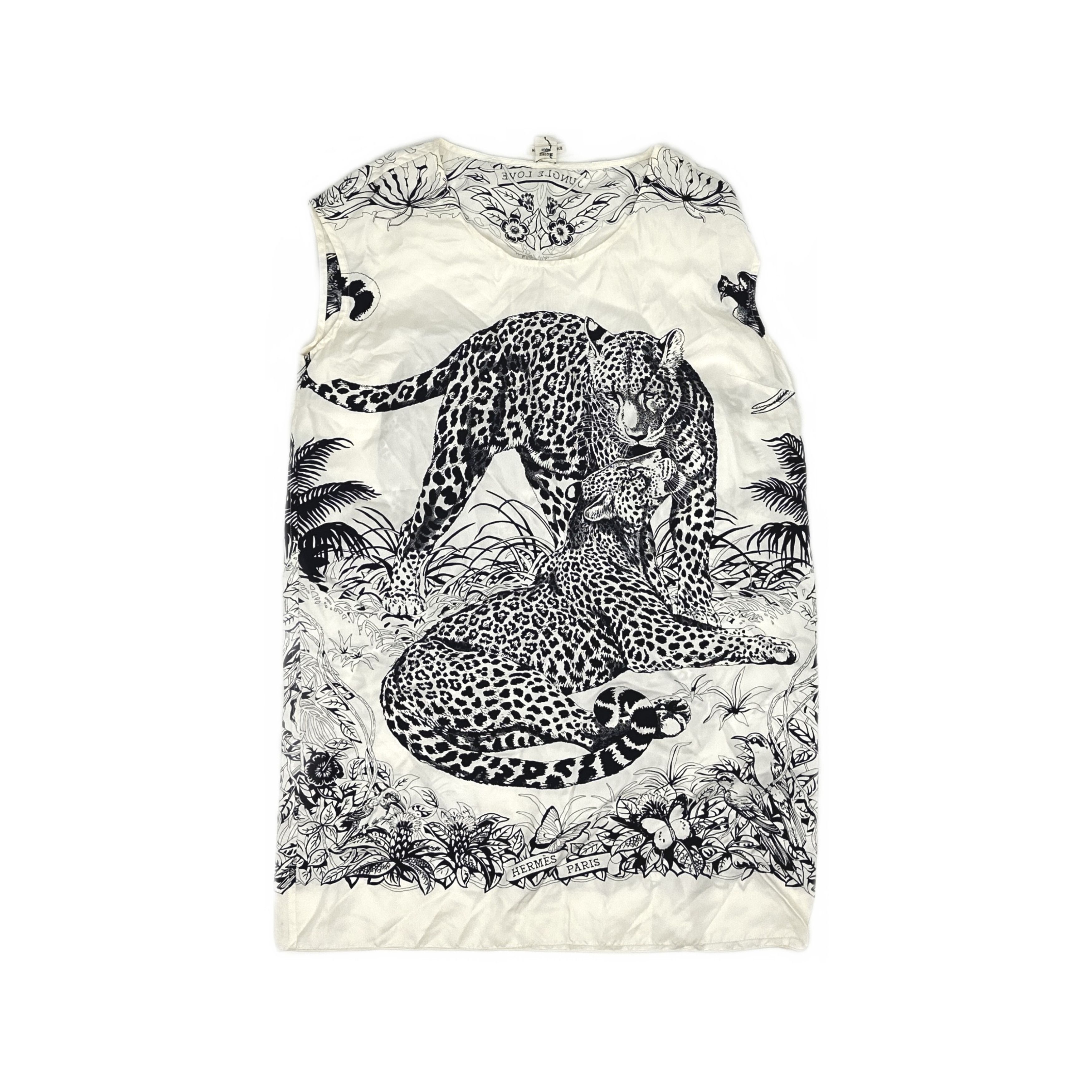 Hermes Hermes Jungle Love Print Silk Tank Top Size 34 Size XS / US 0-2 / IT 36-38 - 1 Thumbnail