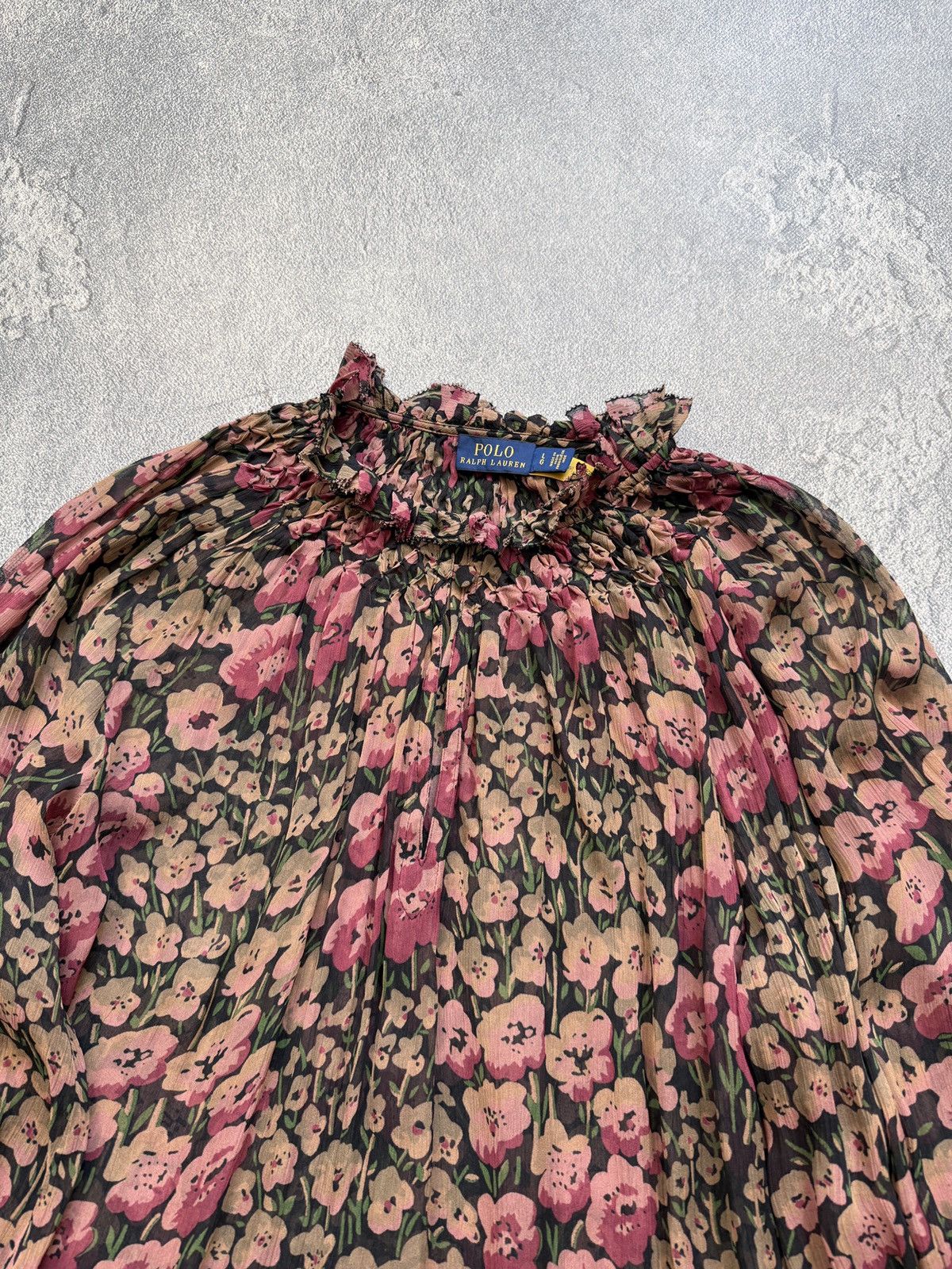 Polo Ralph Lauren Ralph Lauren Flowers Long Sleeve Button Up Shirt Blouse Size L / US 10 / IT 46 - 2 Thumbnail