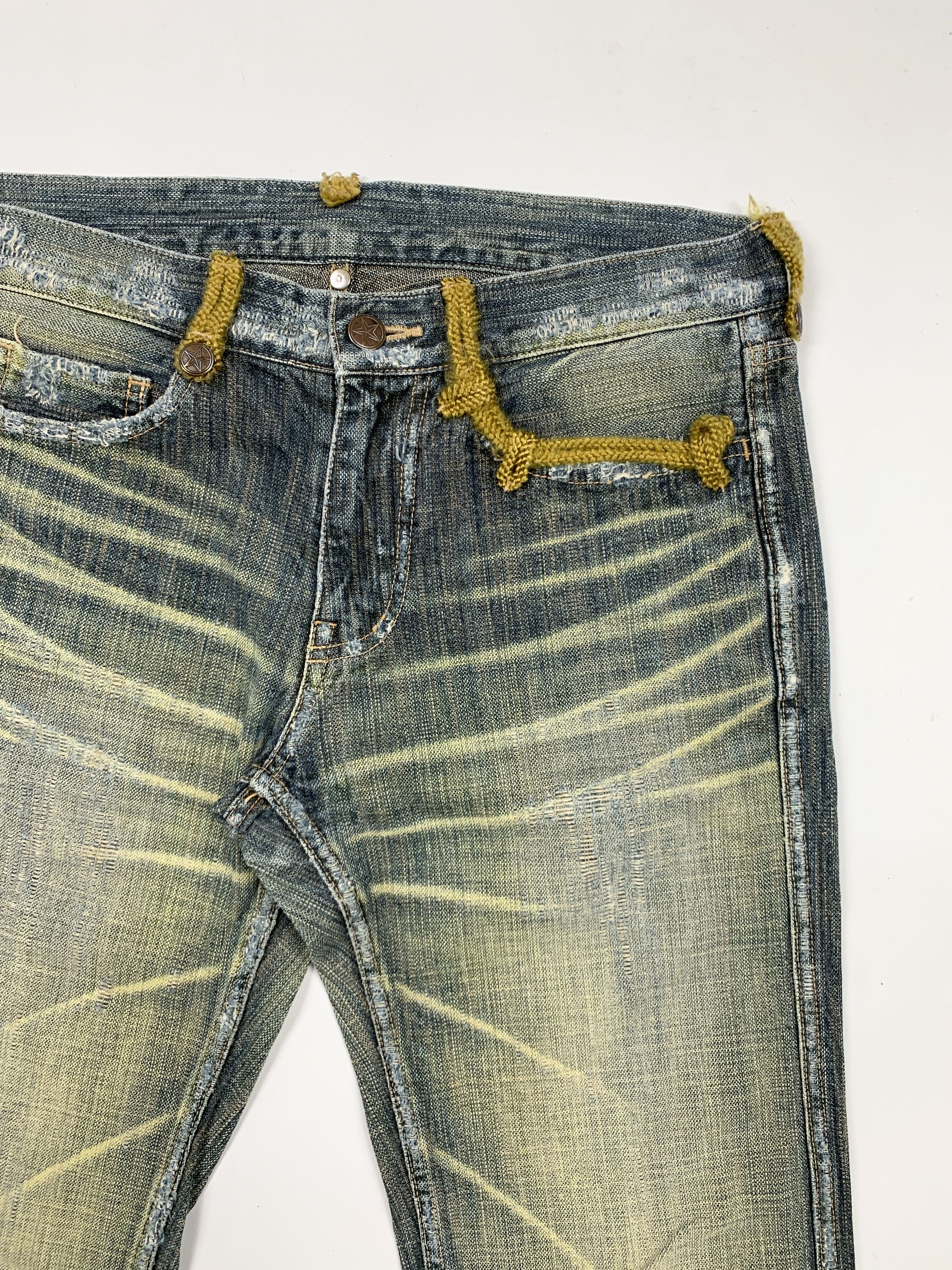 Hysteric Glamour × Japanese Brand Ozone Rocks 90s Military DIstressed Jeans Size US 30 / EU 46 - 4 Thumbnail