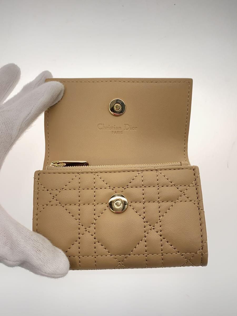 Dior Dior Leather Wallet Beige Size ONE SIZE - 4 Thumbnail