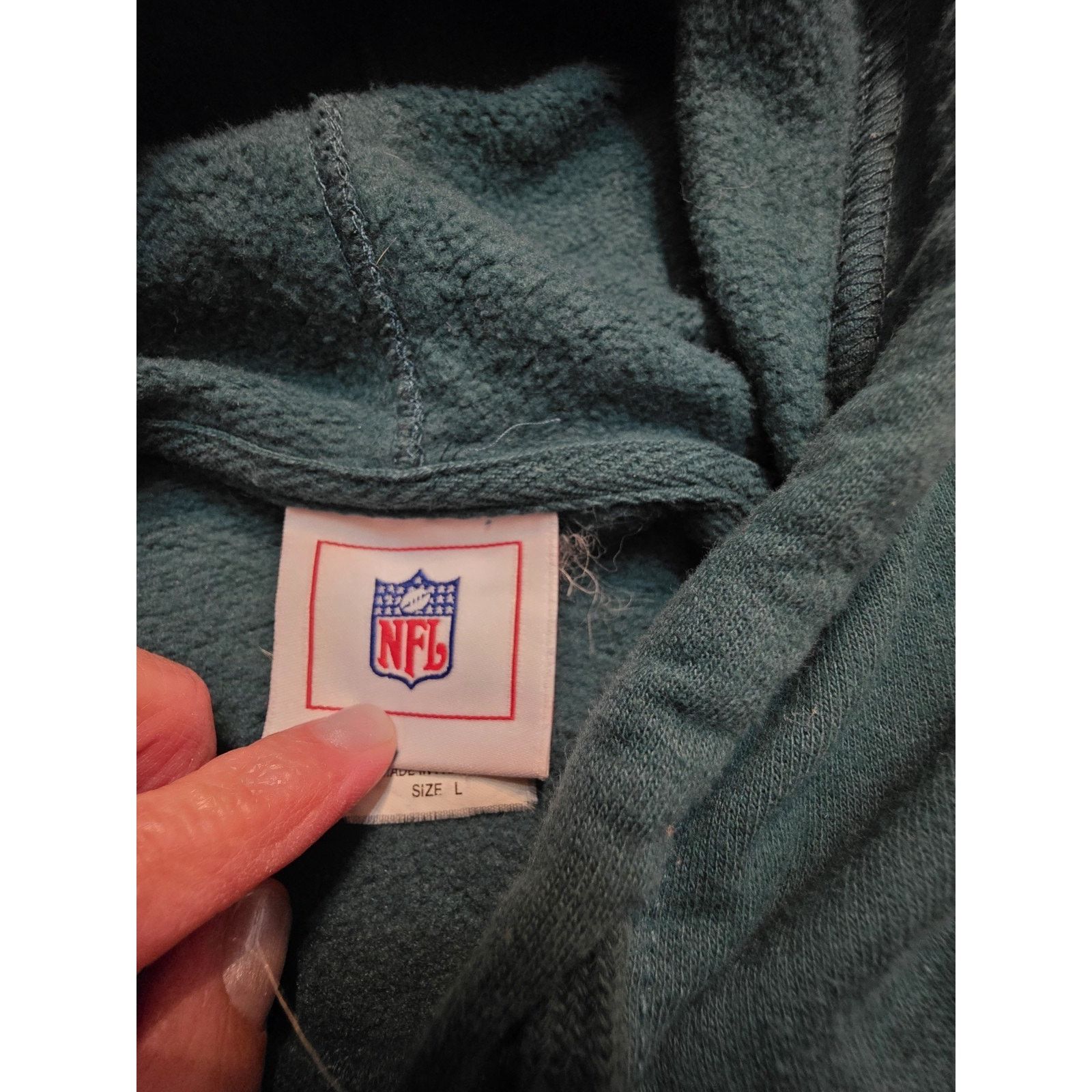 NFL Philadelphia Eagles NFL Men's Size Large Green Longsleeve Size 34 - 4 Thumbnail
