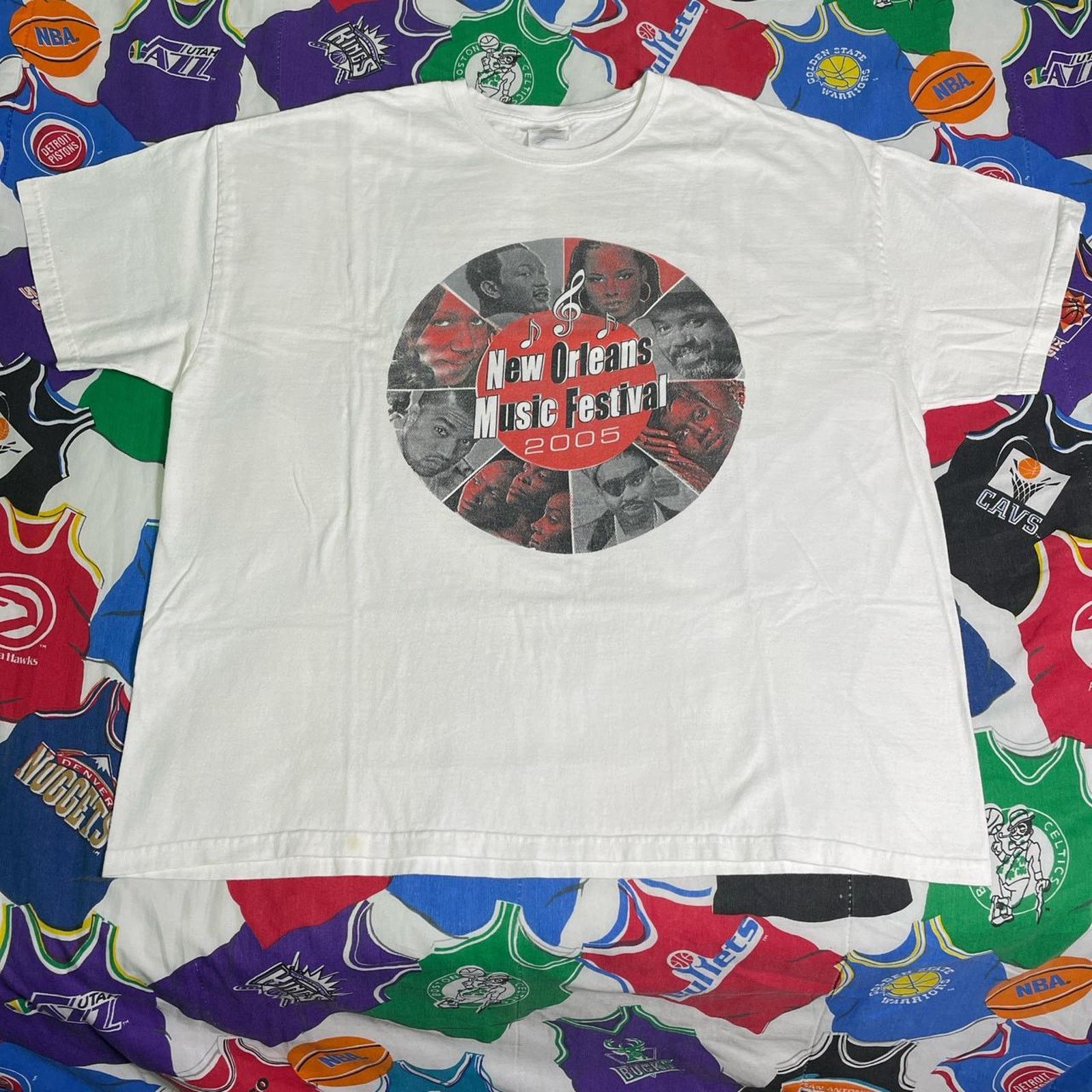 Vintage VTG 2005 New Orleans Music John Legend Kayne Aaliyah Tee Size US XXL / EU 58 / 5 - 1 Thumbnail