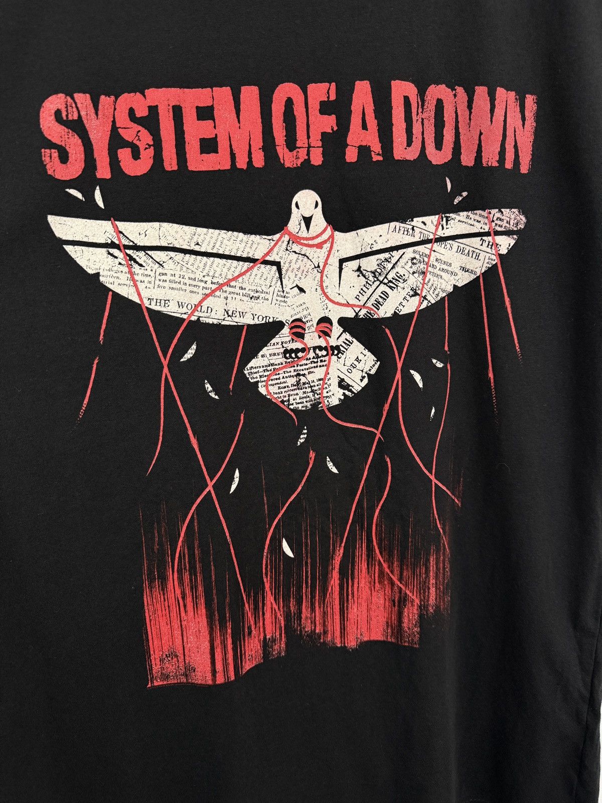 Band Tees 🕊️ Vintage Y2K System Of A Down Dove Overcome T-Shirt Retro Size US L / EU 52-54 / 3 - 4 Thumbnail