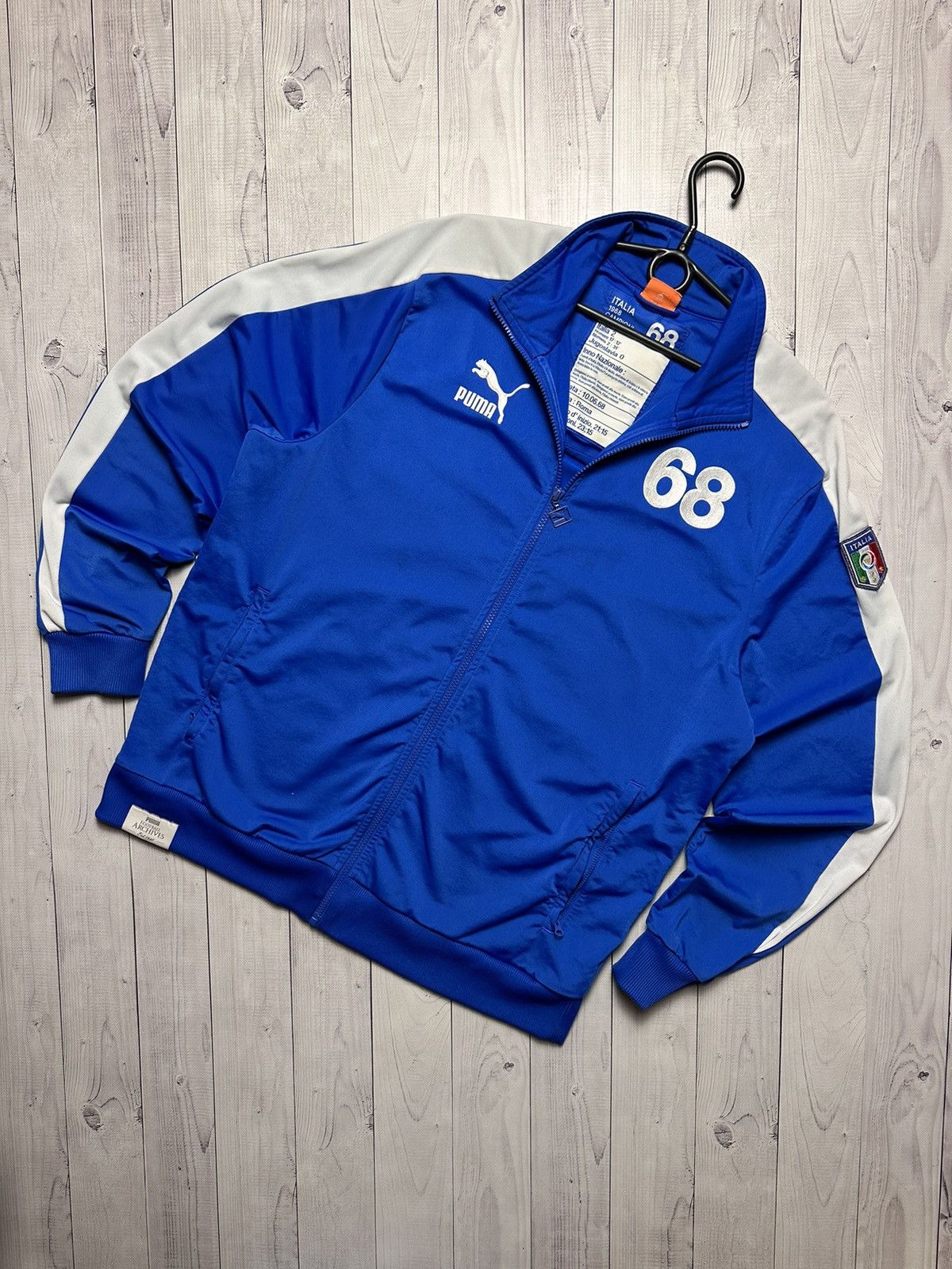 Vintage Puma Italia soccer jersey Italy size XL