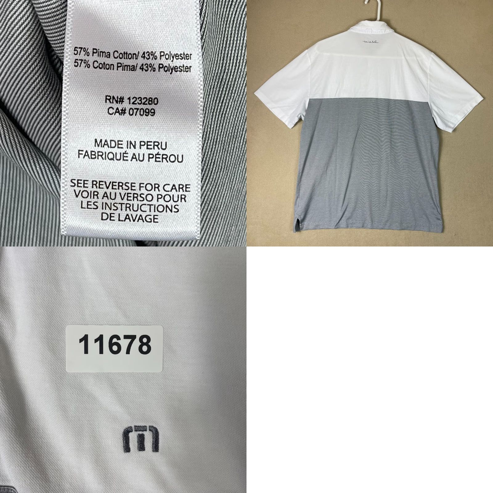 TravisMathew Travis Mathew Polo Shirt Adult Men XL White Logo Preppy Golfing Polo Shirt Size US XL / EU 56 / 4 - 8 Thumbnail