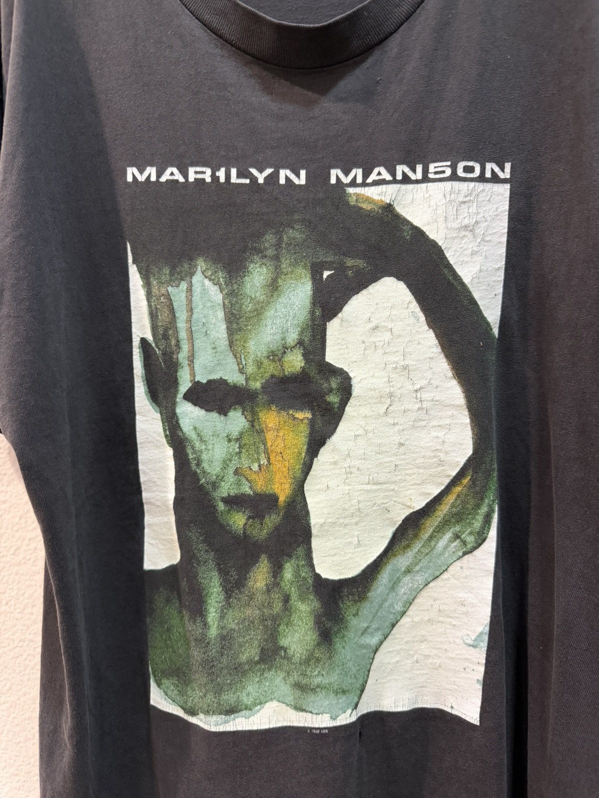 Vintage 1998 Marilyn Manson Mechanical Animals Tee Size US XL / EU 56 / 4 - 2 Thumbnail